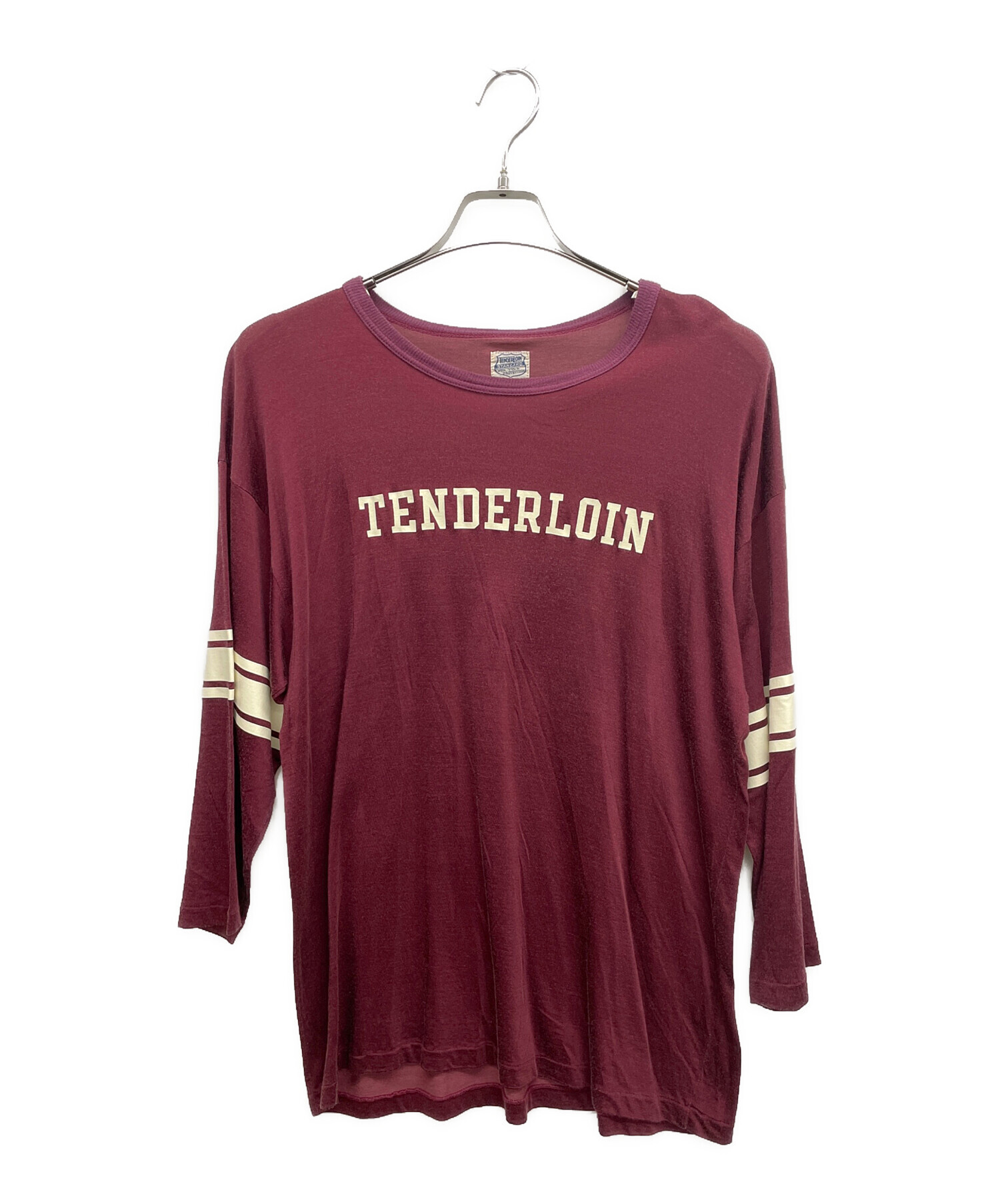 中古・古着通販】TENDERLOIN (テンダーロイン) ラグランTシャツ レッド