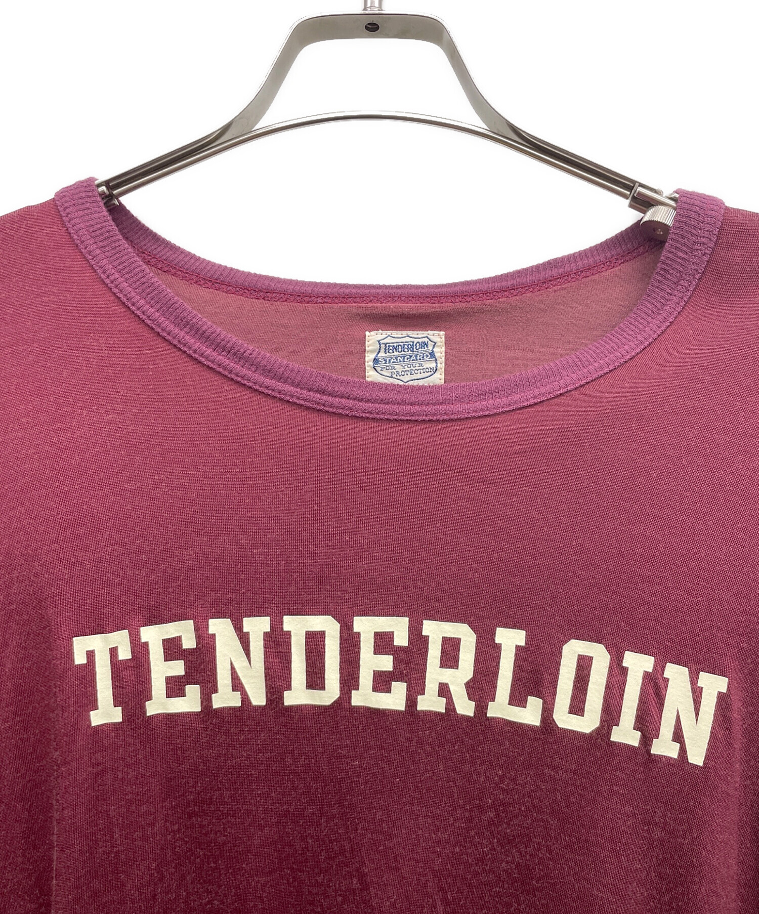 中古・古着通販】TENDERLOIN (テンダーロイン) ラグランTシャツ レッド