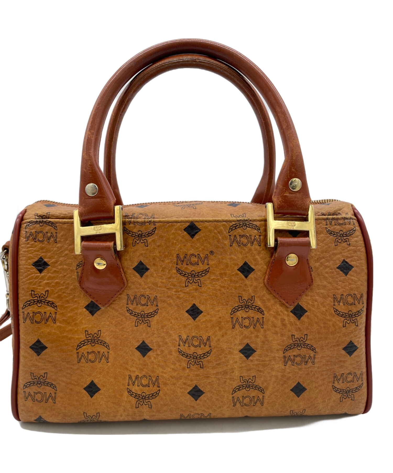 中古・古着通販】MCM (エムシーエム) 2WAYミニボストンバッグ ブラウン 