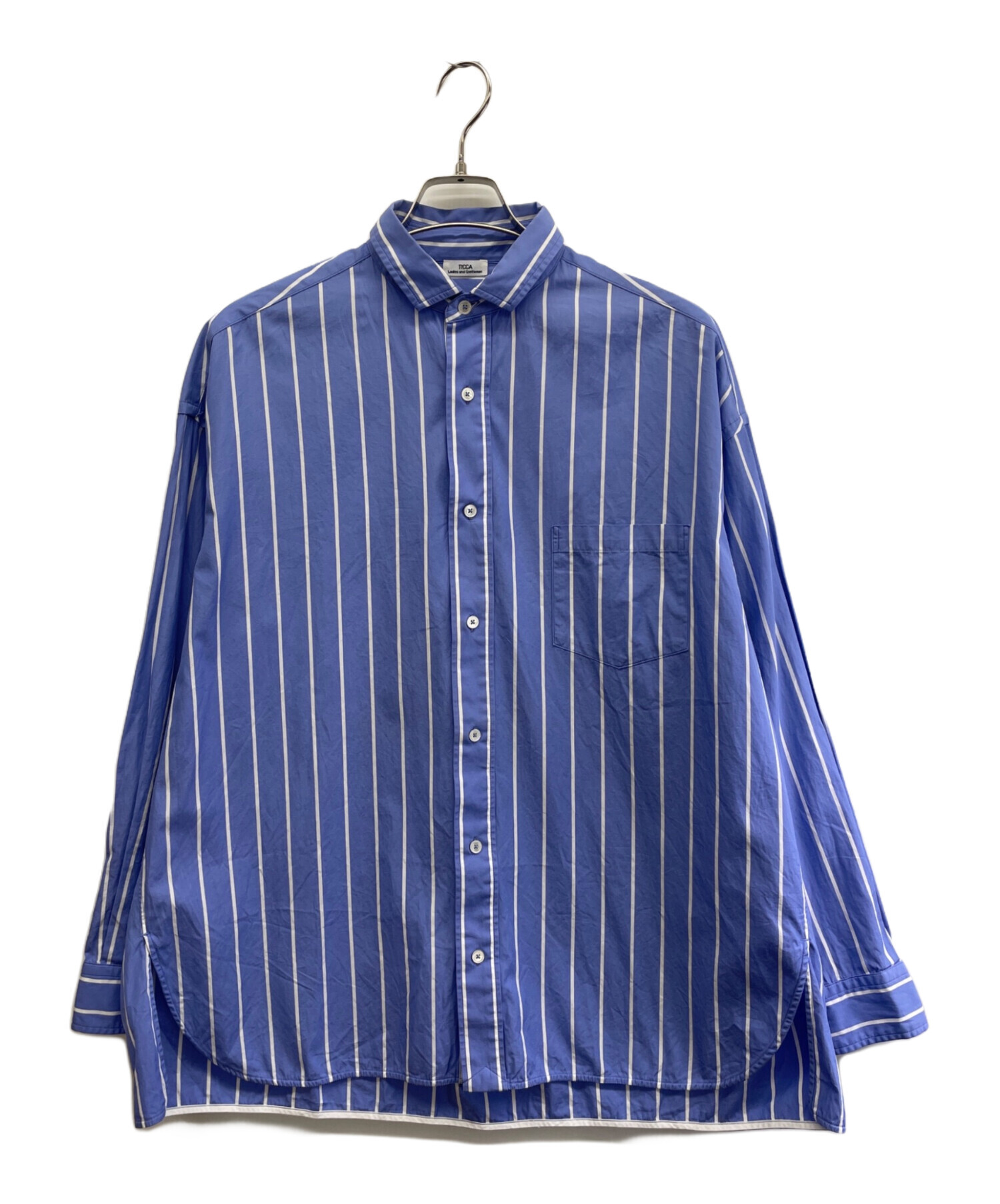 中古・古着通販】ticca (ティッカ) 長袖シャツ ブルー サイズ:FREE 