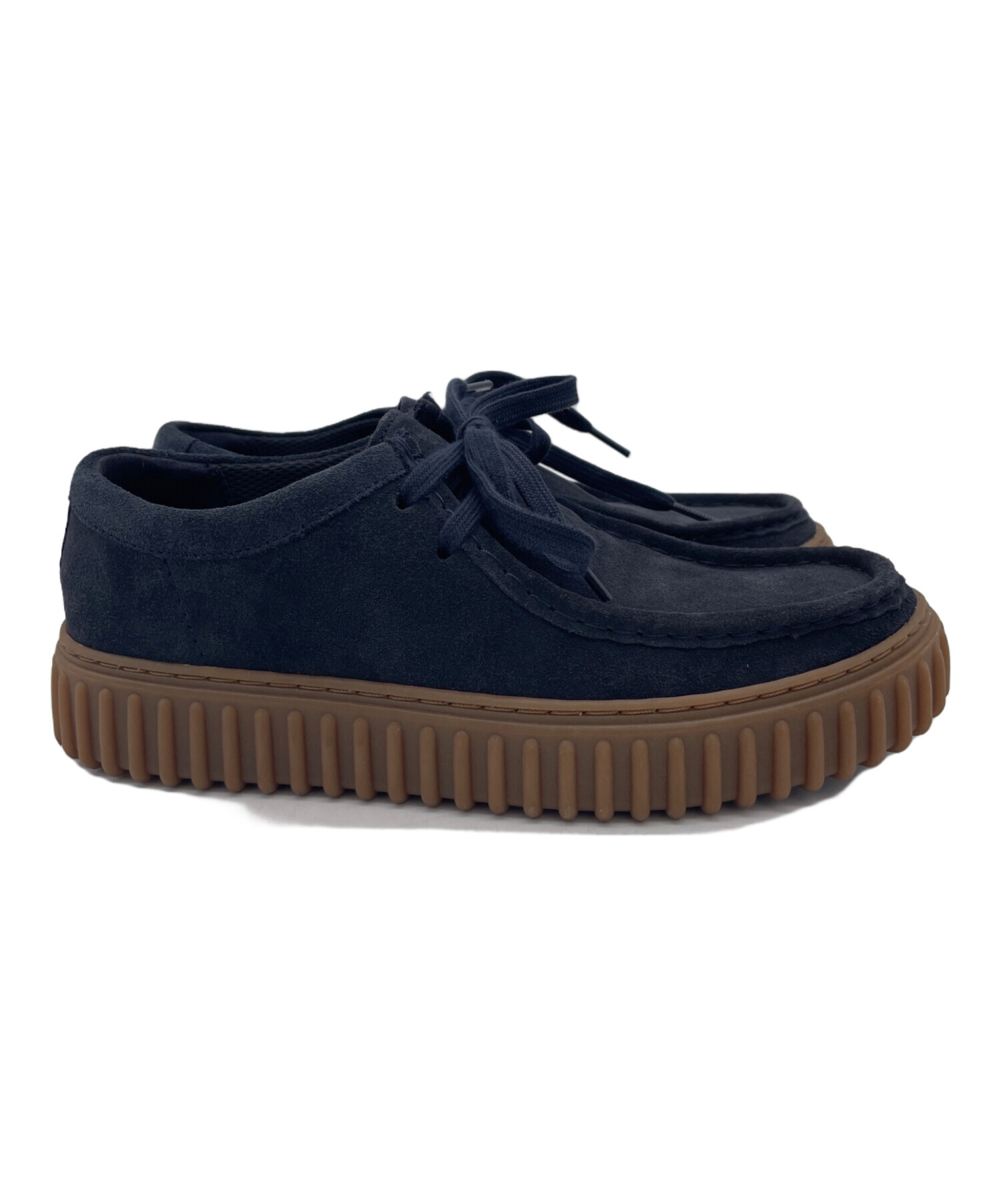 中古・古着通販】CLARKS (クラークス) ワラビーシューズ ネイビー