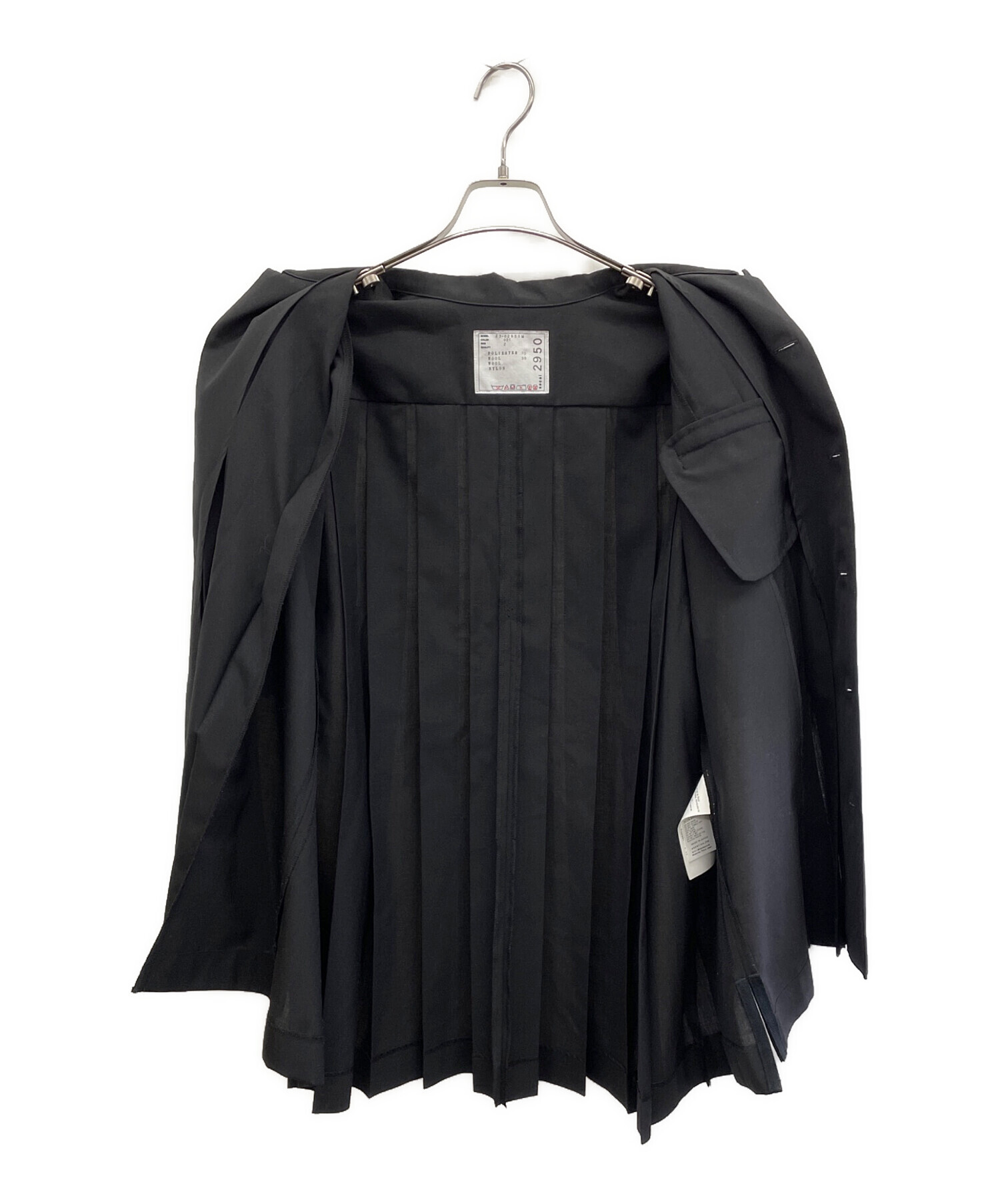 中古・古着通販】sacai (サカイ) 半袖シャツ ブラック サイズ:M 中古・古着通販】sacai (サカイ) 半袖シャツ ブラック サイズ:M