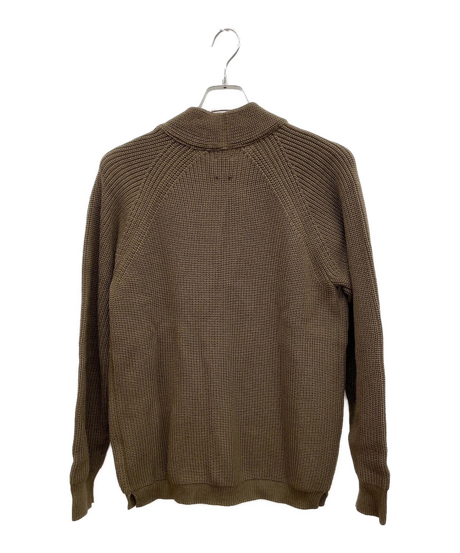 中古・古着通販】BATONER (バトナ―) SIGNATURE SHAWL COLLAR CARDIGAN