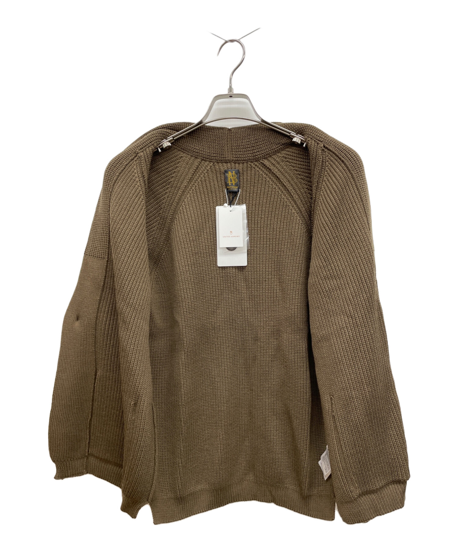 中古・古着通販】BATONER (バトナ―) SIGNATURE SHAWL COLLAR CARDIGAN