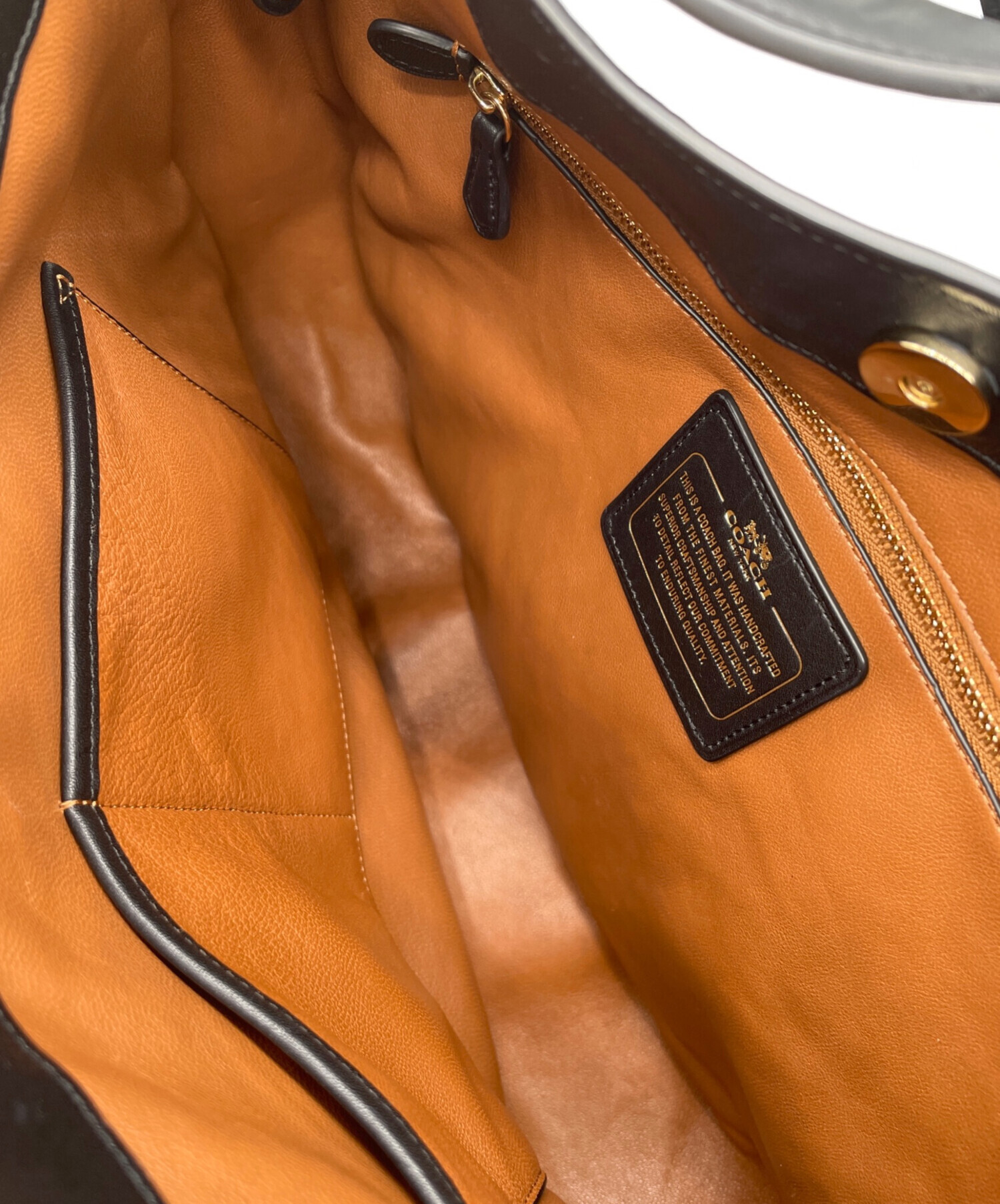 中古・古着通販】COACH (コーチ) ハンドバッグ ブラック｜ブランド