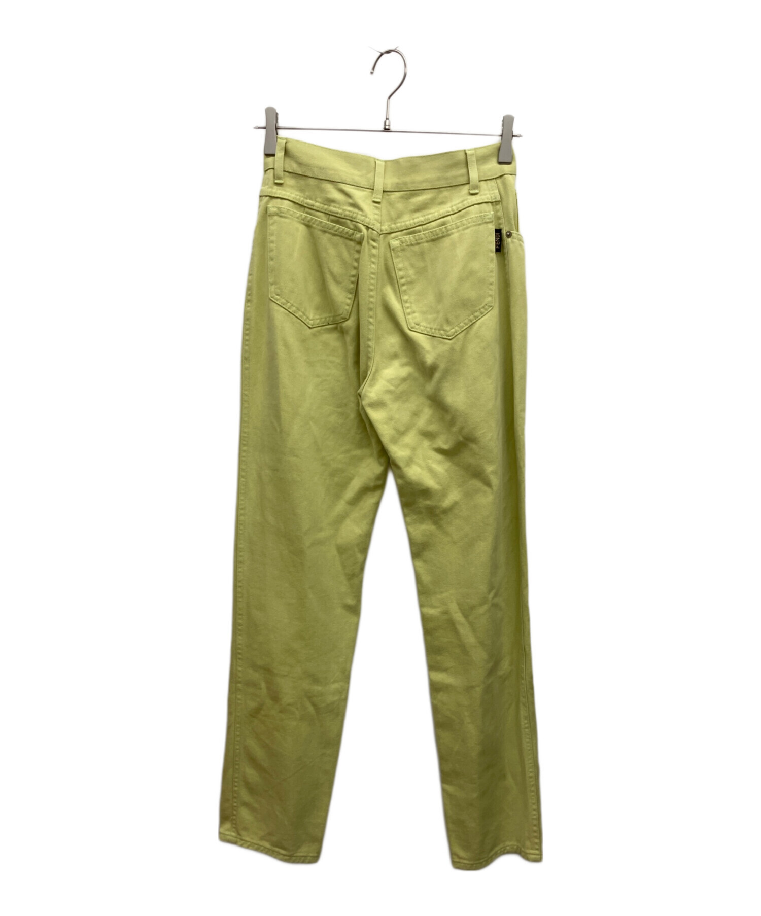中古・古着通販】FENDI (フェンディ) カラーパンツ 黄緑 サイズ:Inch28