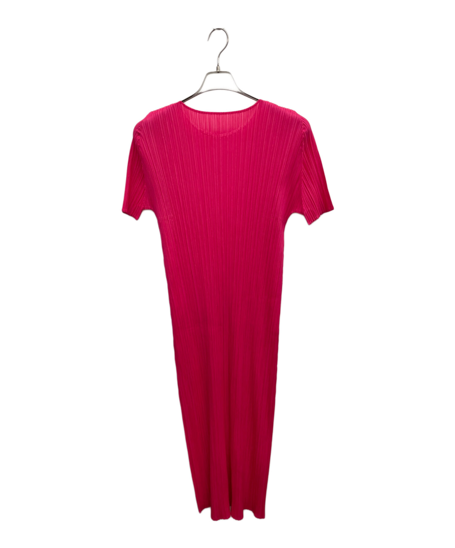 PLAIS PLEASE プリーツ半袖 ピンク 中古・古着通販】PLEATS PLEASE (プリーツプリーズ) プリーツ