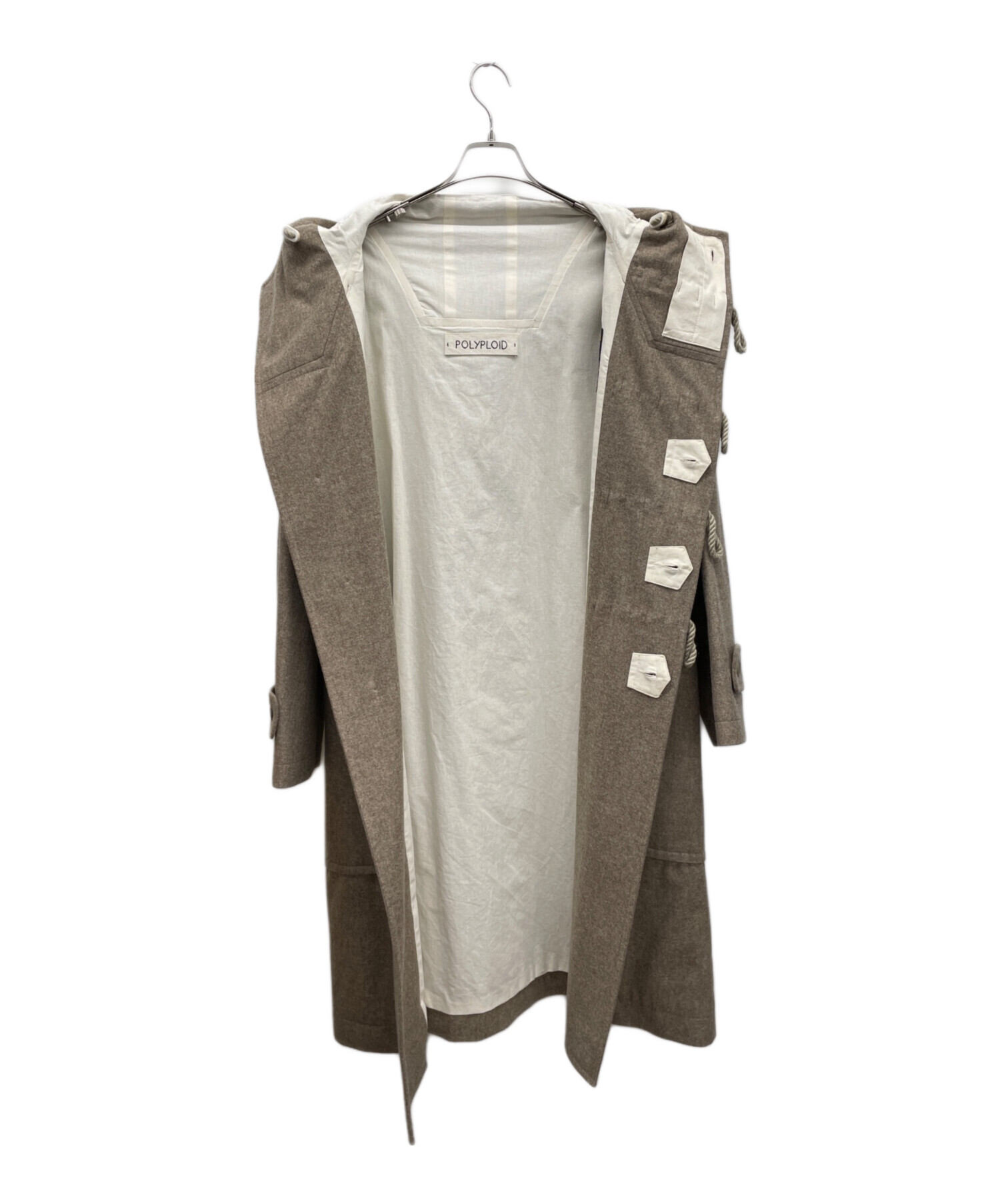 中古・古着通販】POLYPLOID (ポリプロイド) ダッフルコート ブラウン