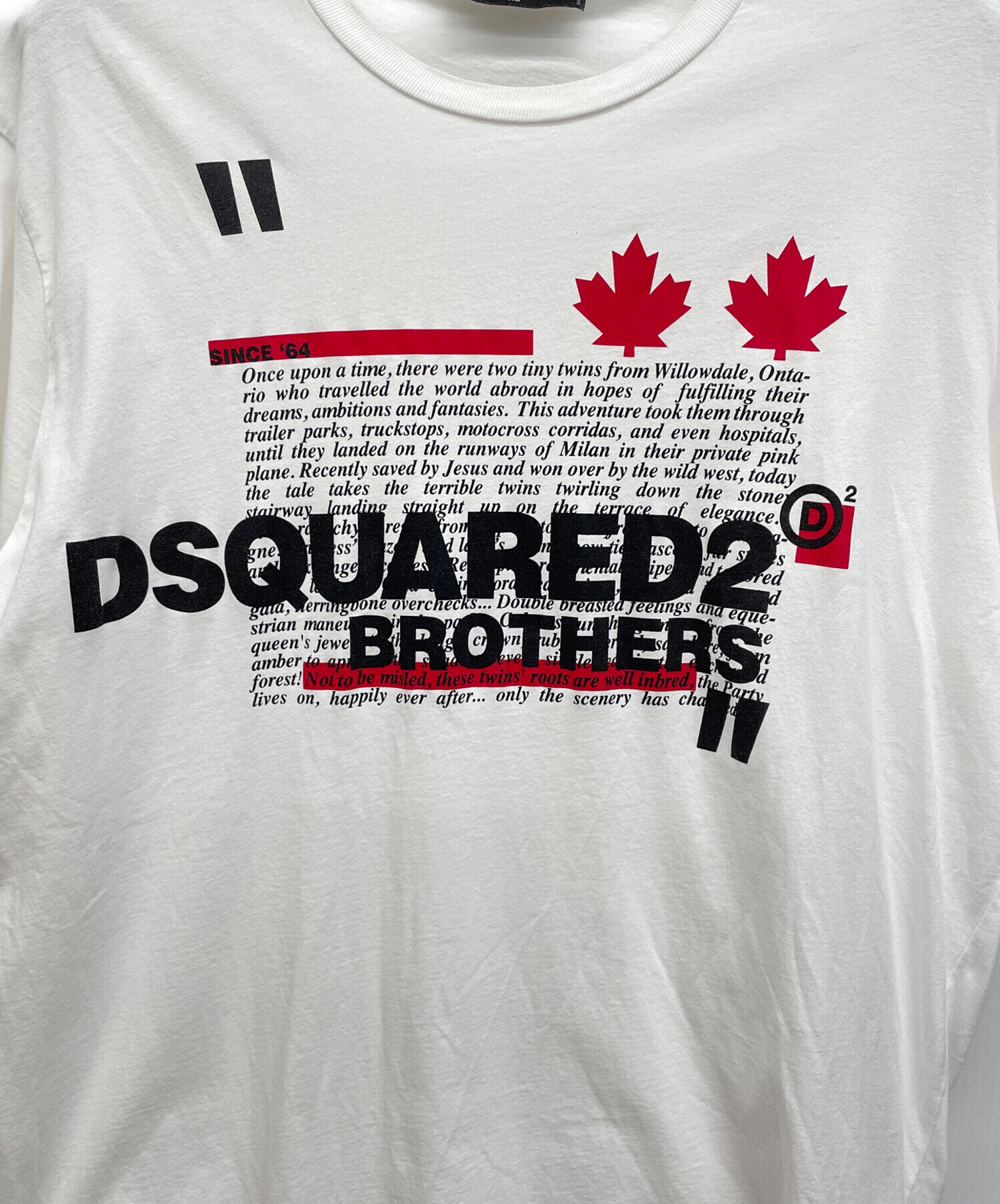 中古・古着通販】DSQUARED2 (ディースクエアード) 半袖カットソー