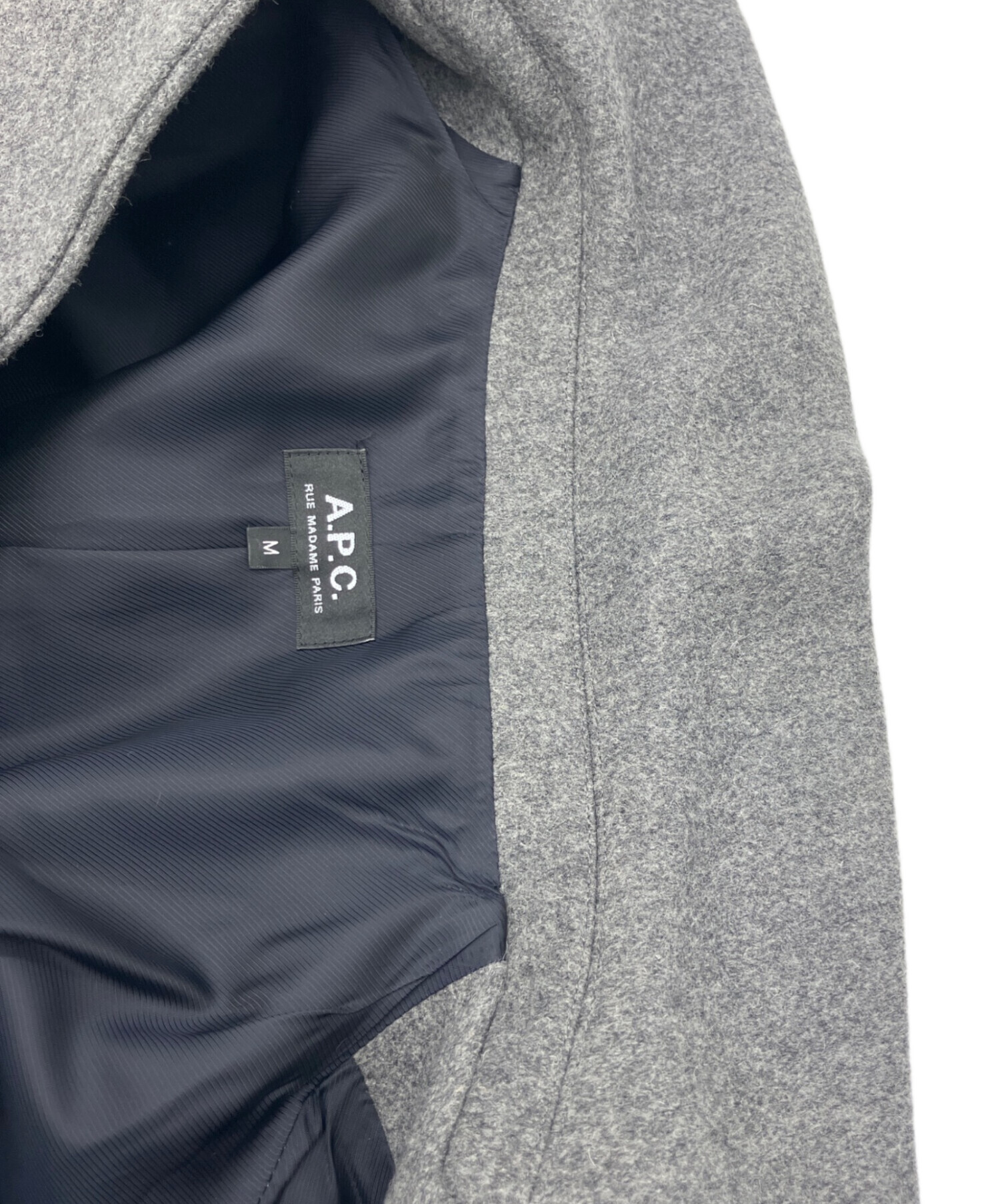 中古・古着通販】A.P.C. (アーペーセー) チェスターコート グレー