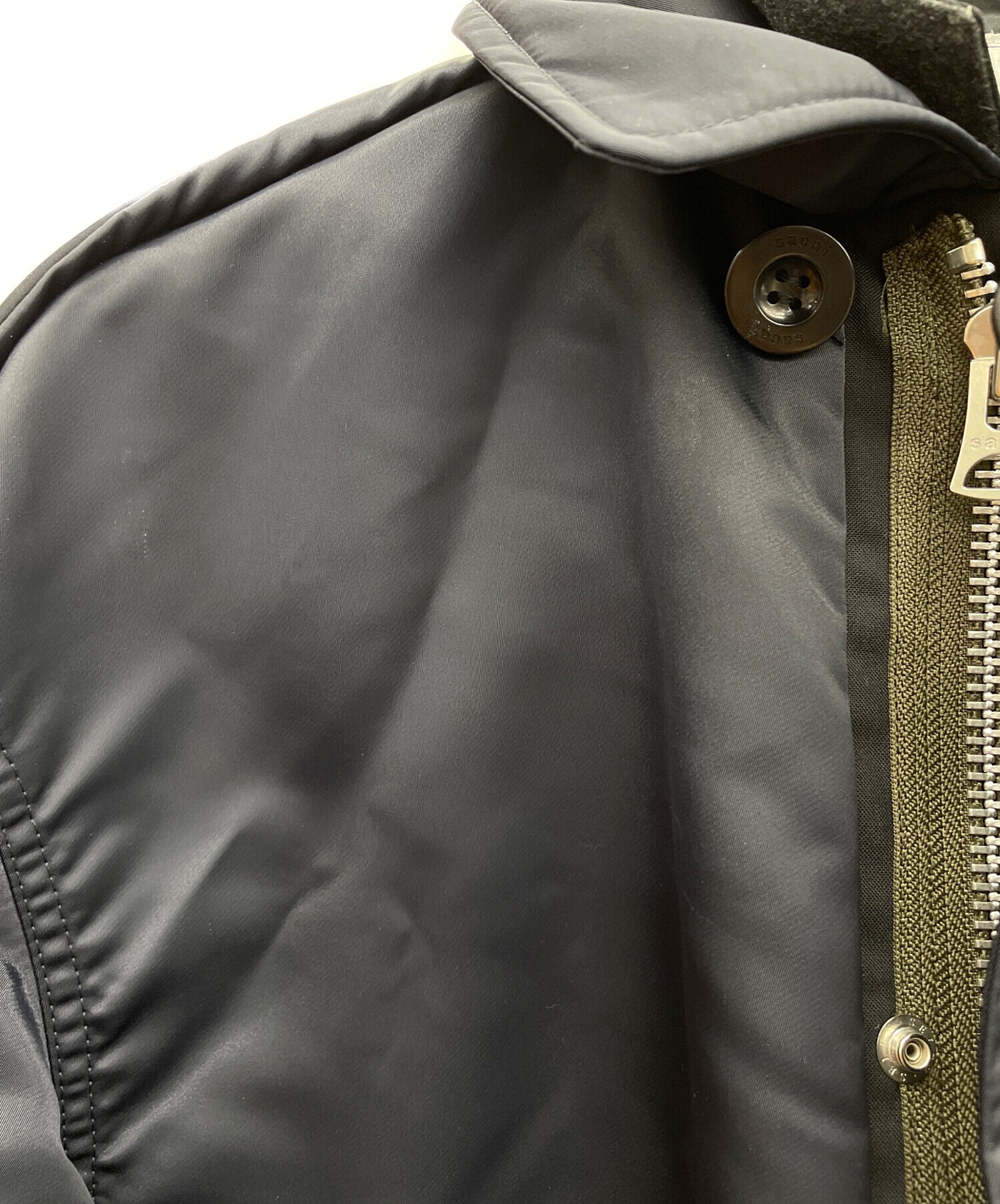 中古・古着通販】sacai (サカイ) Nylon Twill Blouson ネイビー サイズ