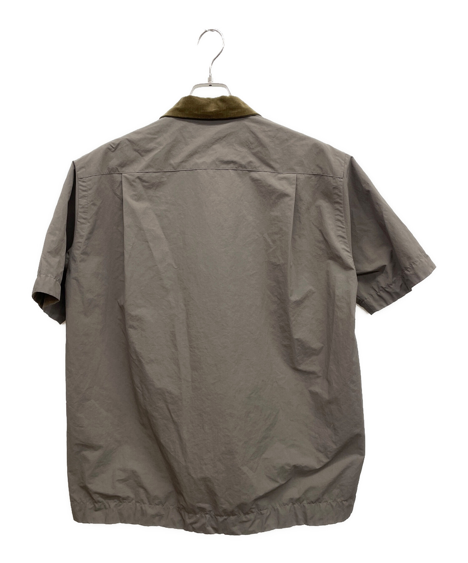 中古・古着通販】sacai (サカイ) Matte Taffeta Shirt オリーブ サイズ
