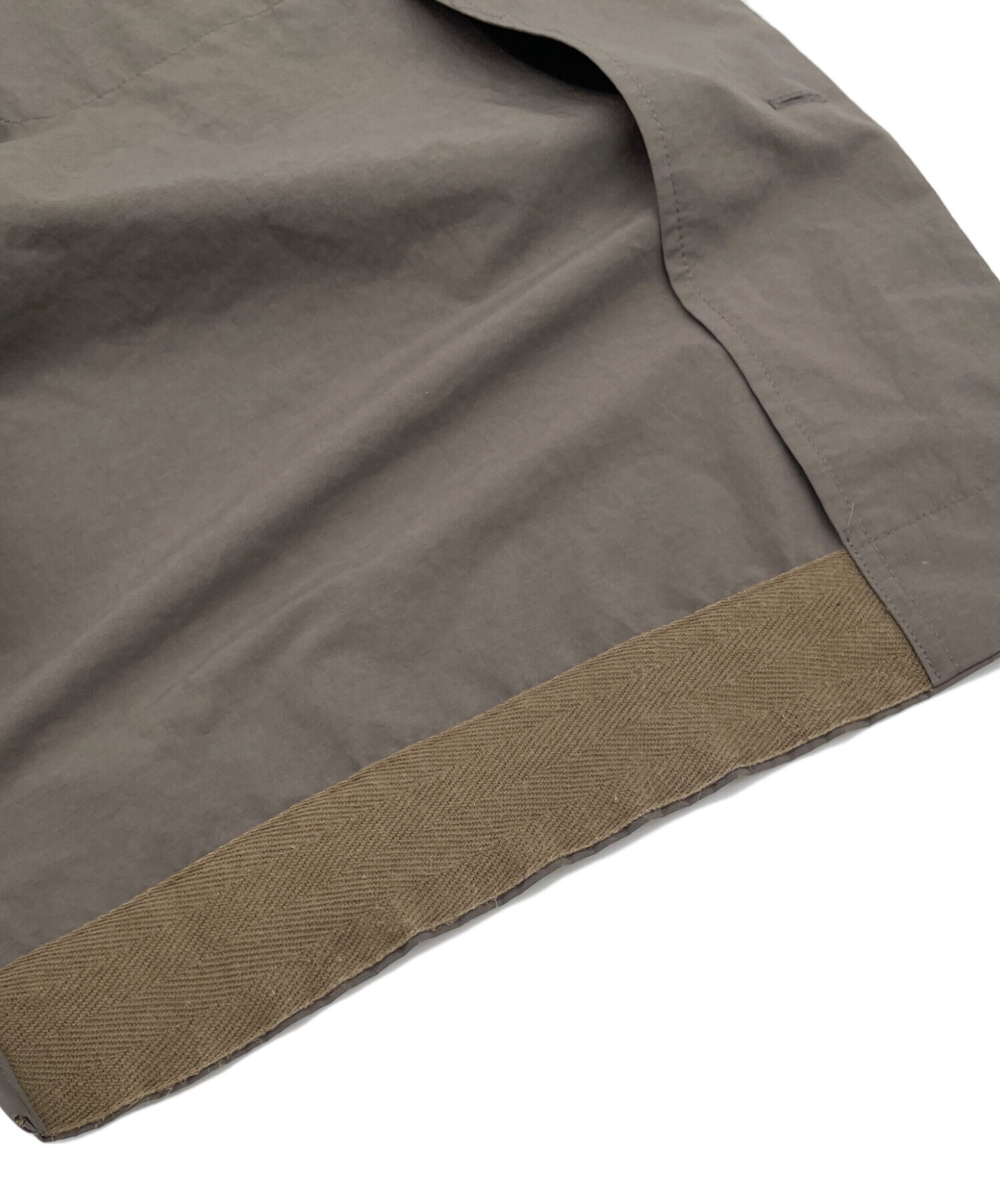 中古・古着通販】sacai (サカイ) Matte Taffeta Shirt オリーブ サイズ