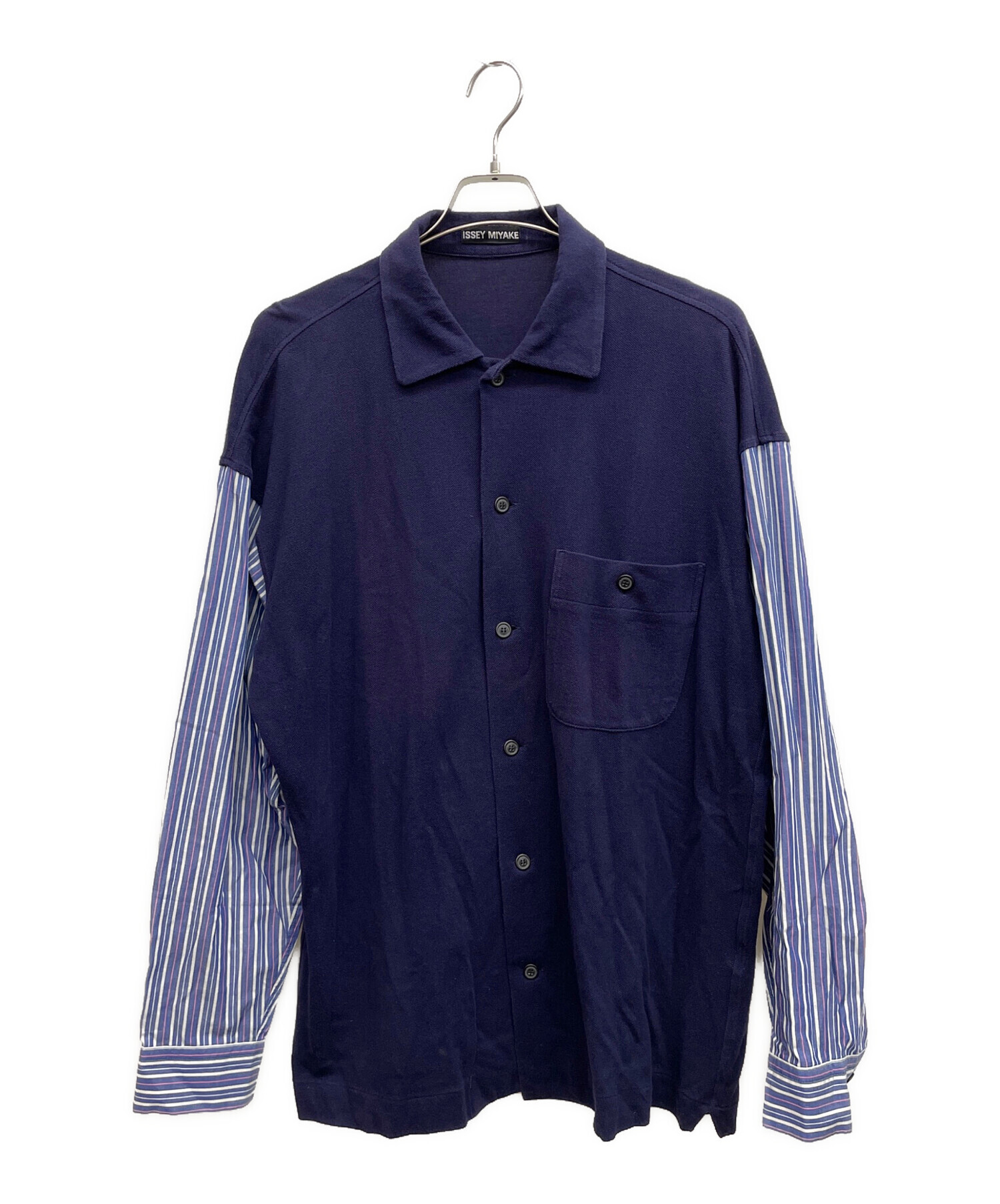 中古・古着通販】ISSEY MIYAKE (イッセイミヤケ) ポロシャツ切替 
