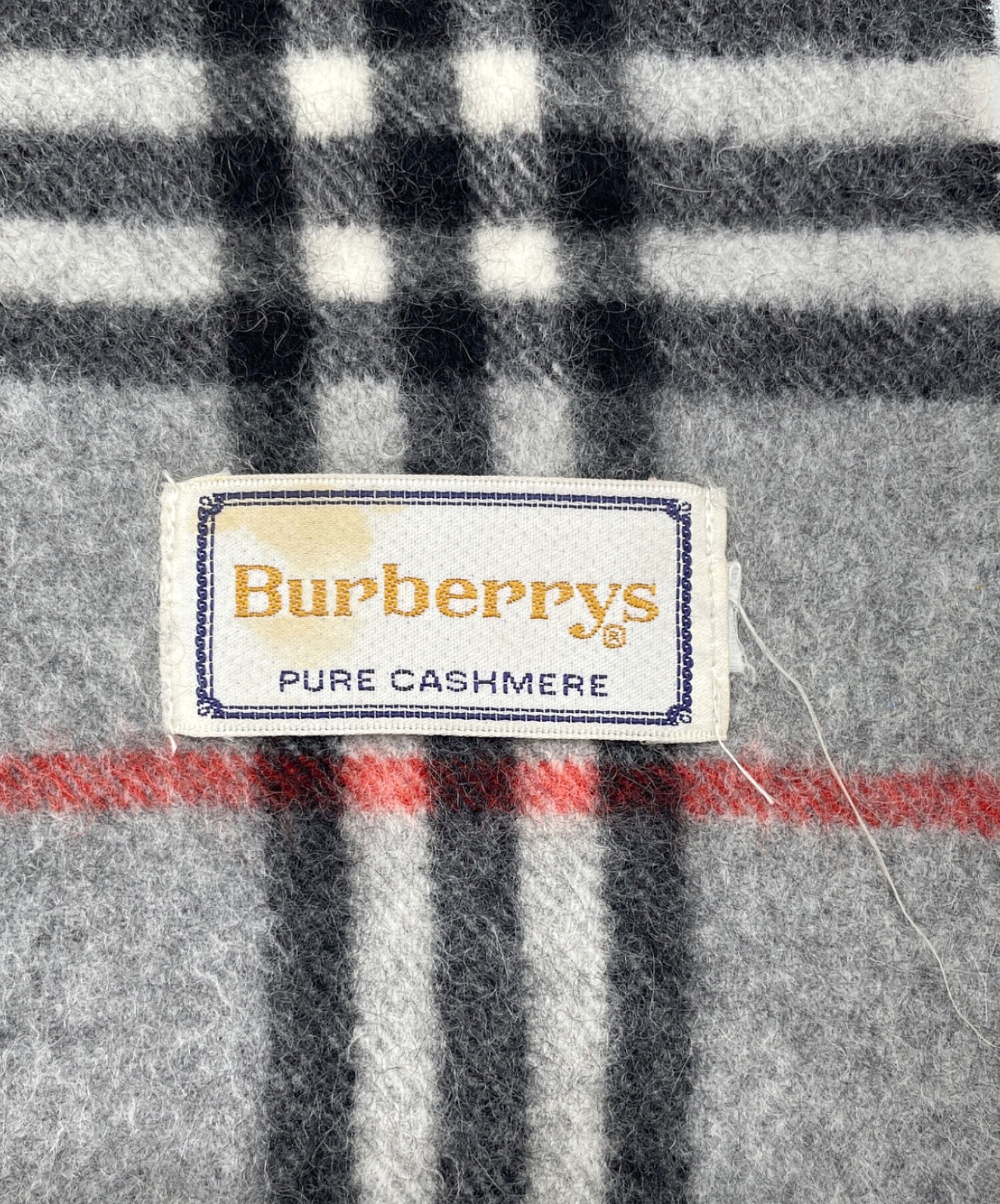 中古・古着通販】BURBERRY (バーバリー) マフラー グレー｜ブランド