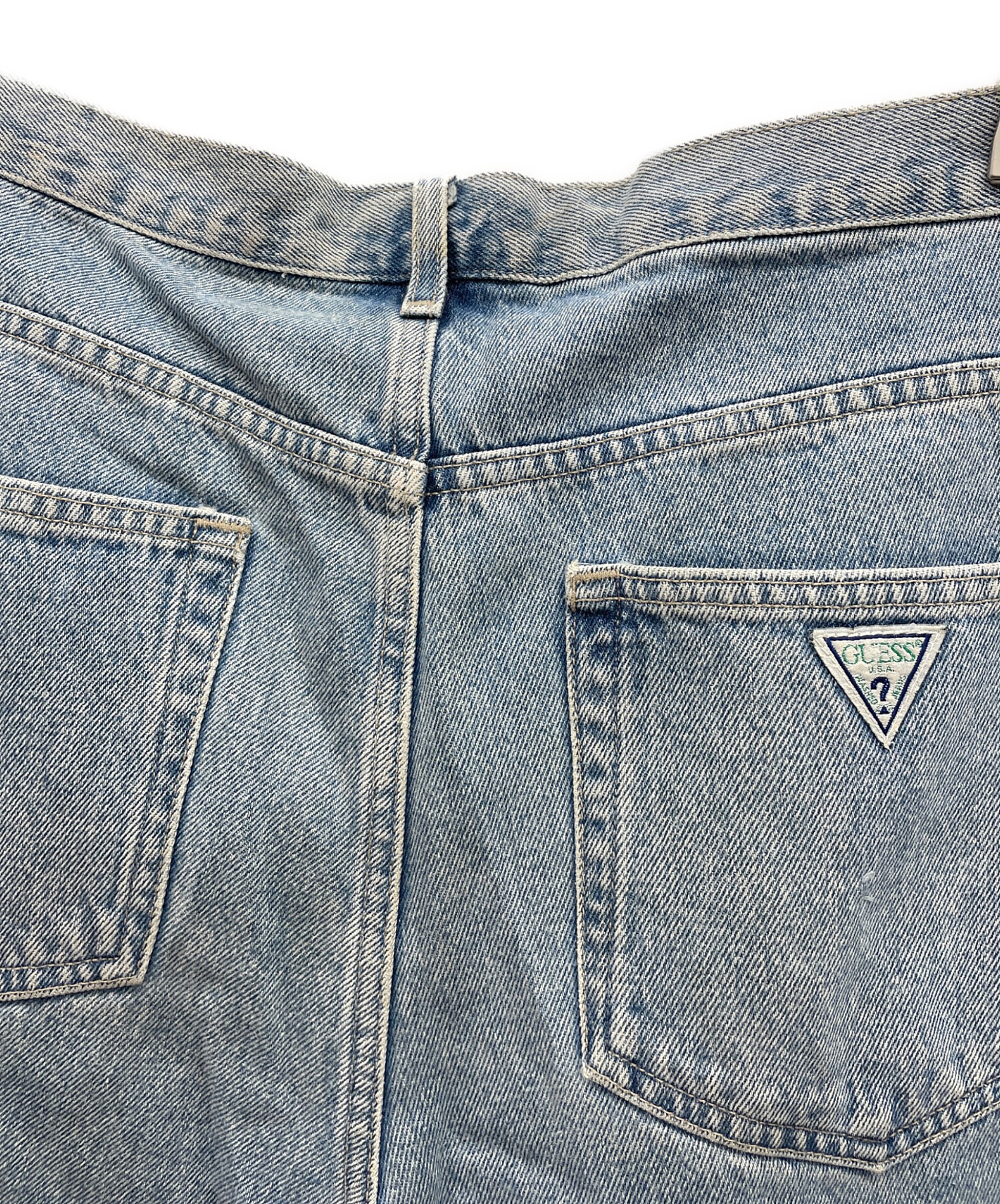 中古・古着通販】GUESS (ゲス) デニムハーフパンツ インディゴ サイズ 