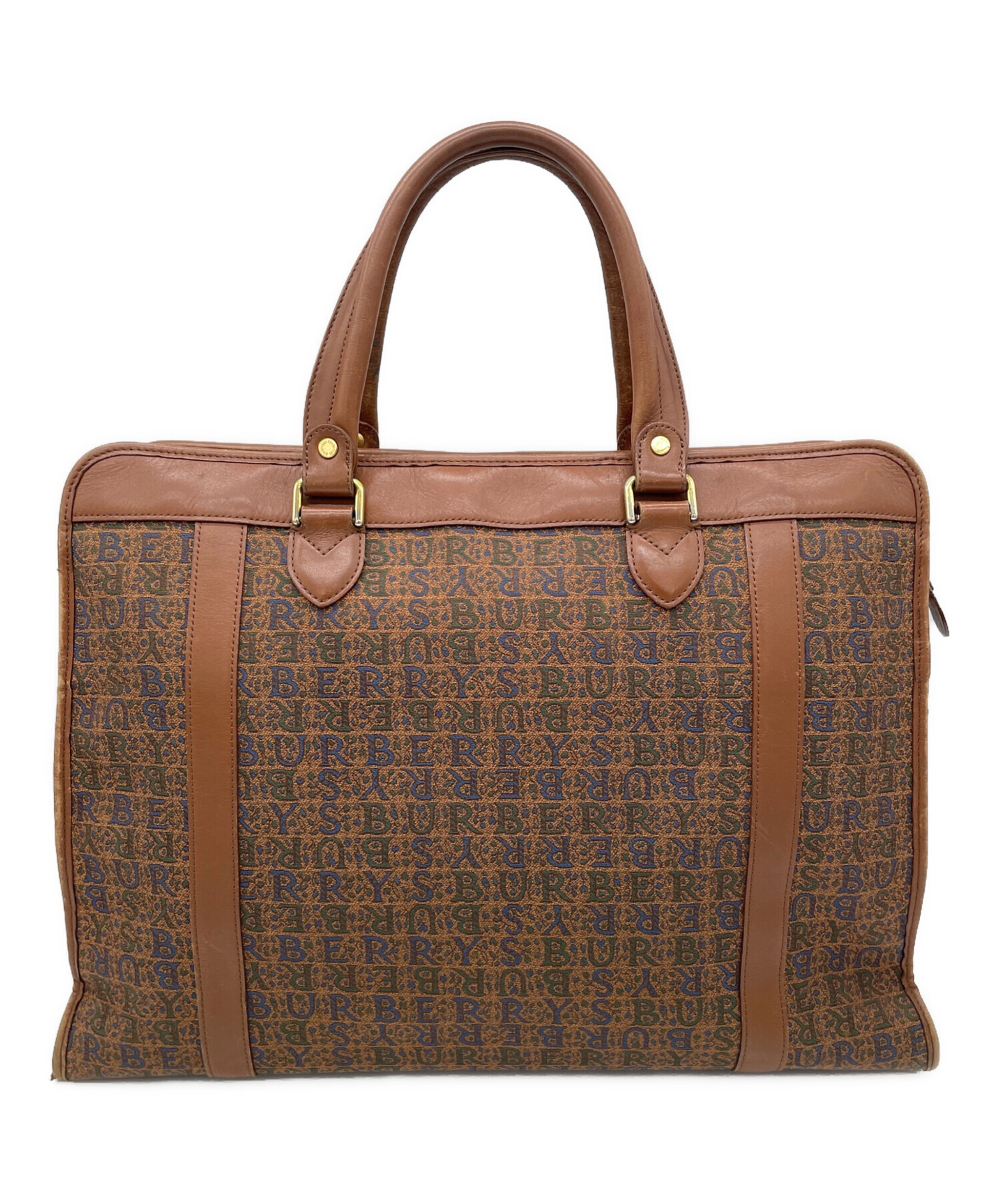BURBERRY バーバリー 保管品 ハンドバッグ ビジネスバッグ ブラウン 中古・古着通販】BURBERRY (バーバリー) ハンドバッグ｜ブランド・古着