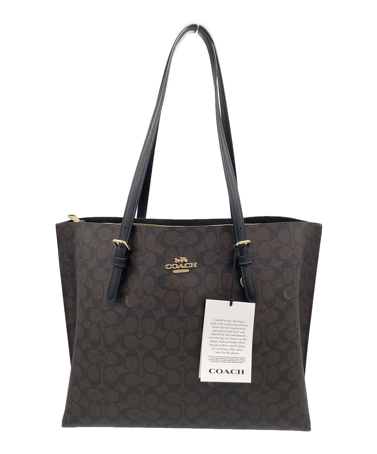 ほぼ新品 コーチ COACH トートバック ハンドバック 美品 シグネチャー