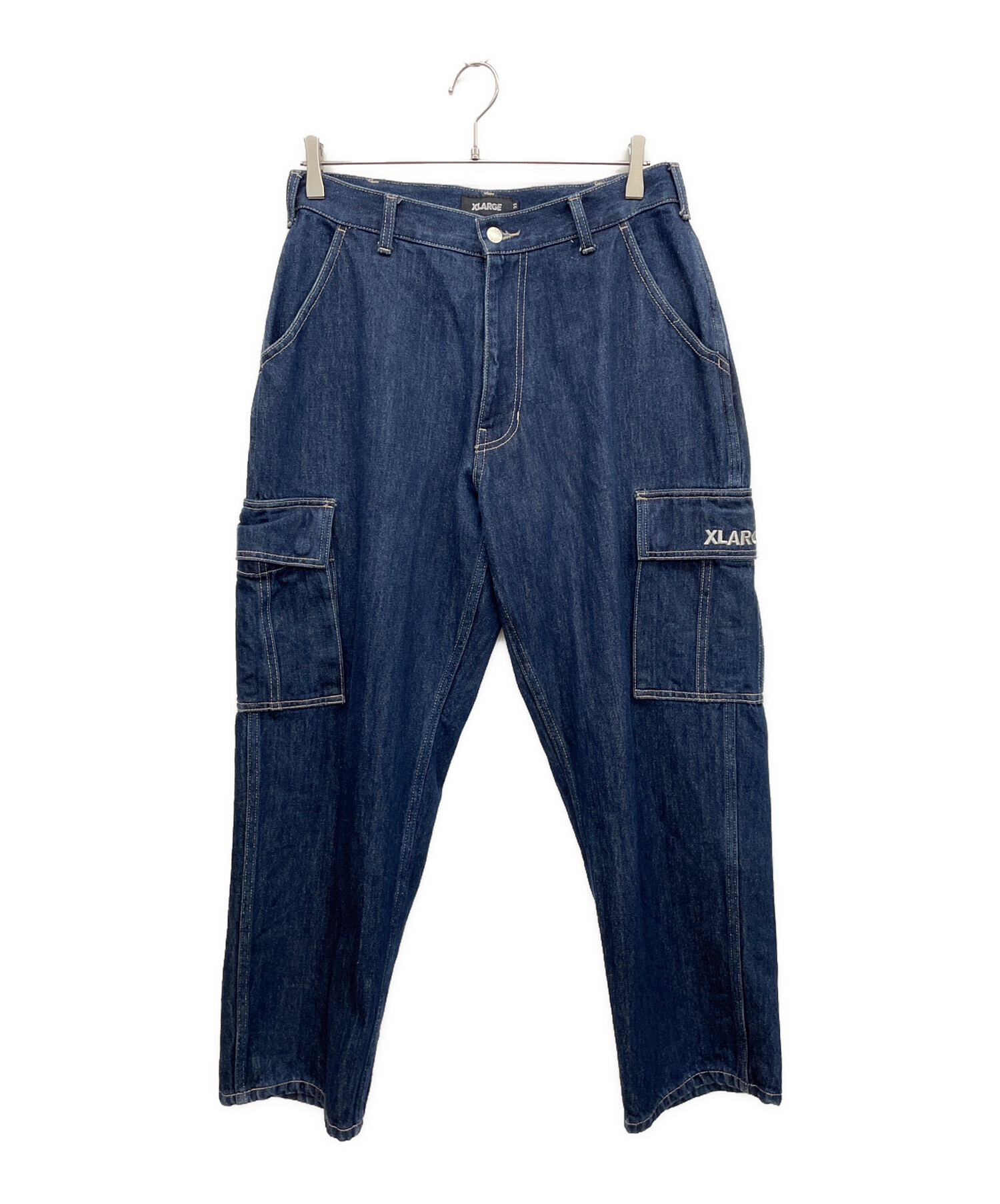 中古・古着通販】X-LARGE (エクストララージ) デニムパンツ ネイビー