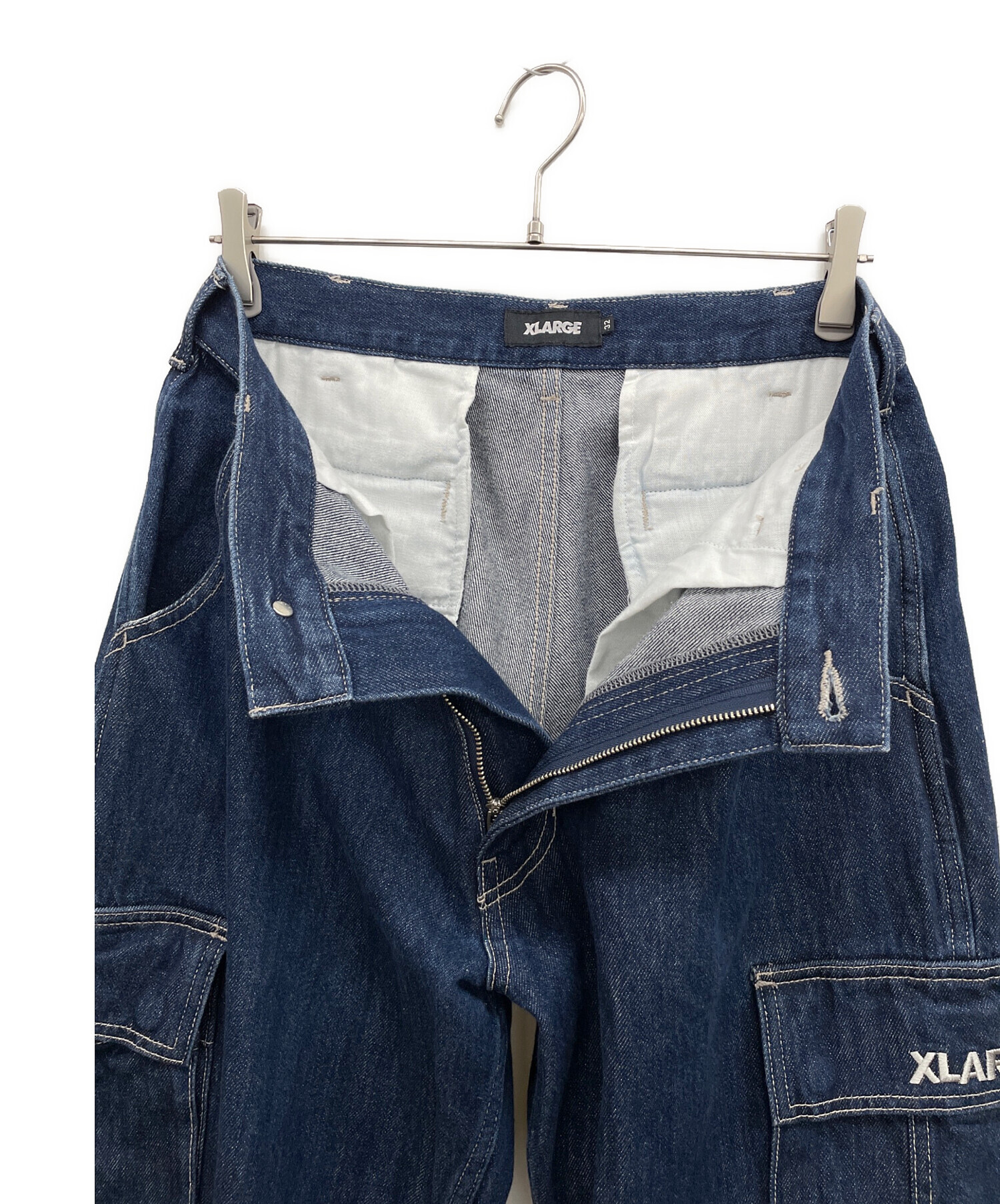 中古・古着通販】X-LARGE (エクストララージ) デニムパンツ ネイビー