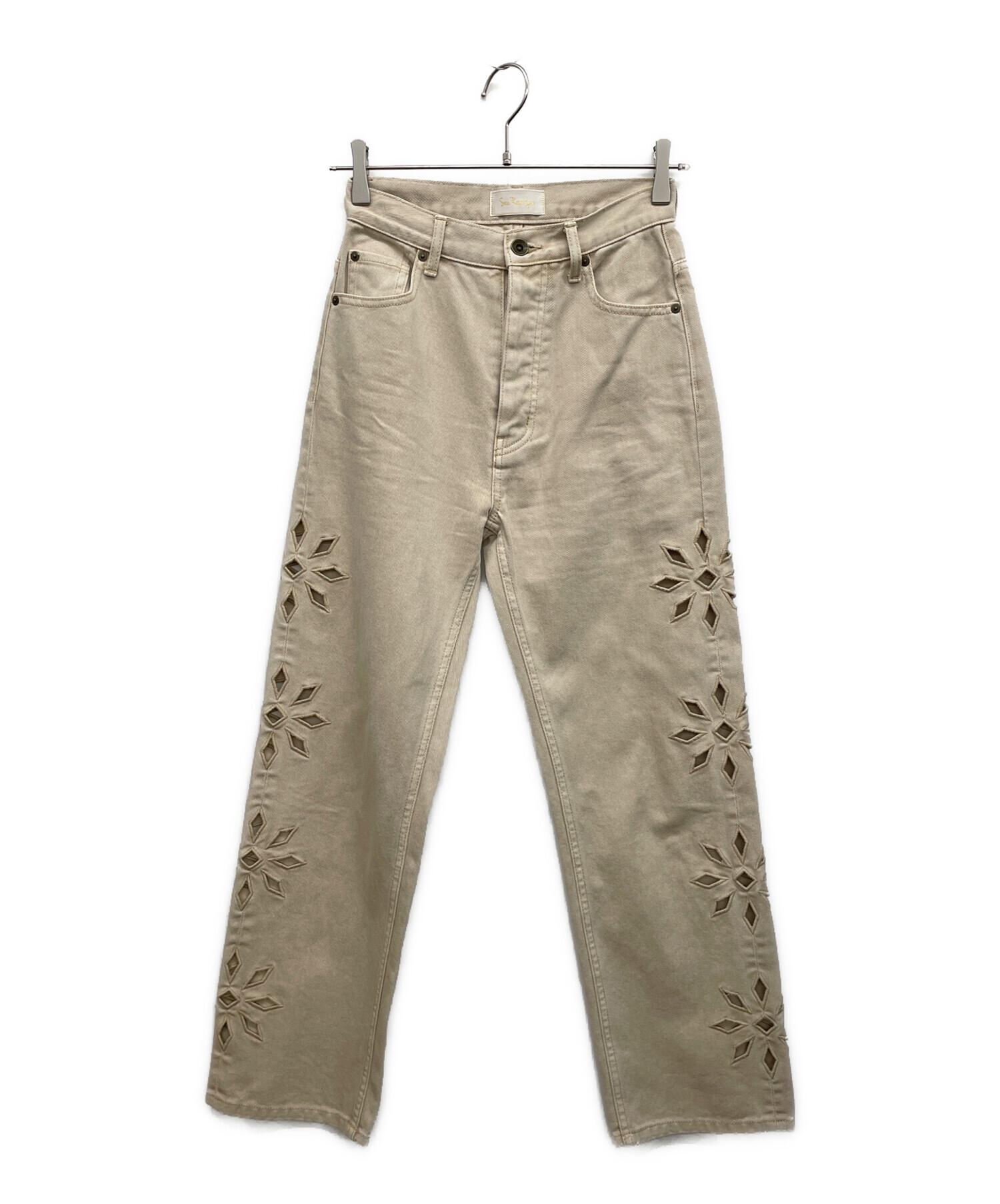Sea Room lynn ベージュパンツ 中古・古着通販】Sea Room Lynn (シールームリン) デニムパンツ サイズ