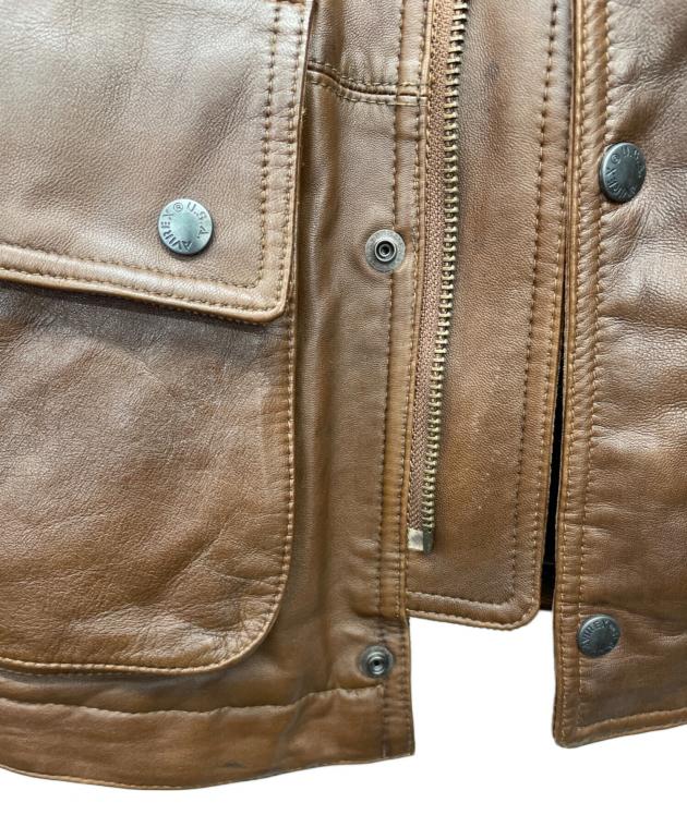 中古・古着通販】AVIREX (アヴィレックス) レザージャケット ブラウン