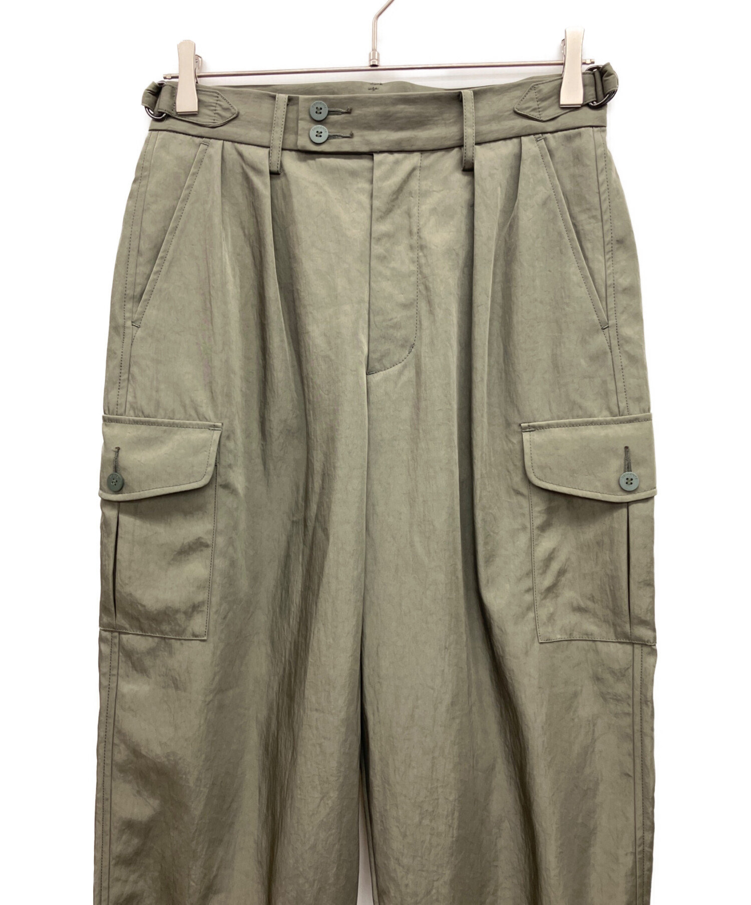 DESCENTE ストレッチ グリーンパンツ サイズ64 中古・古着通販】DESCENTE (デサント) カーゴパンツ グリーン サイズ:M