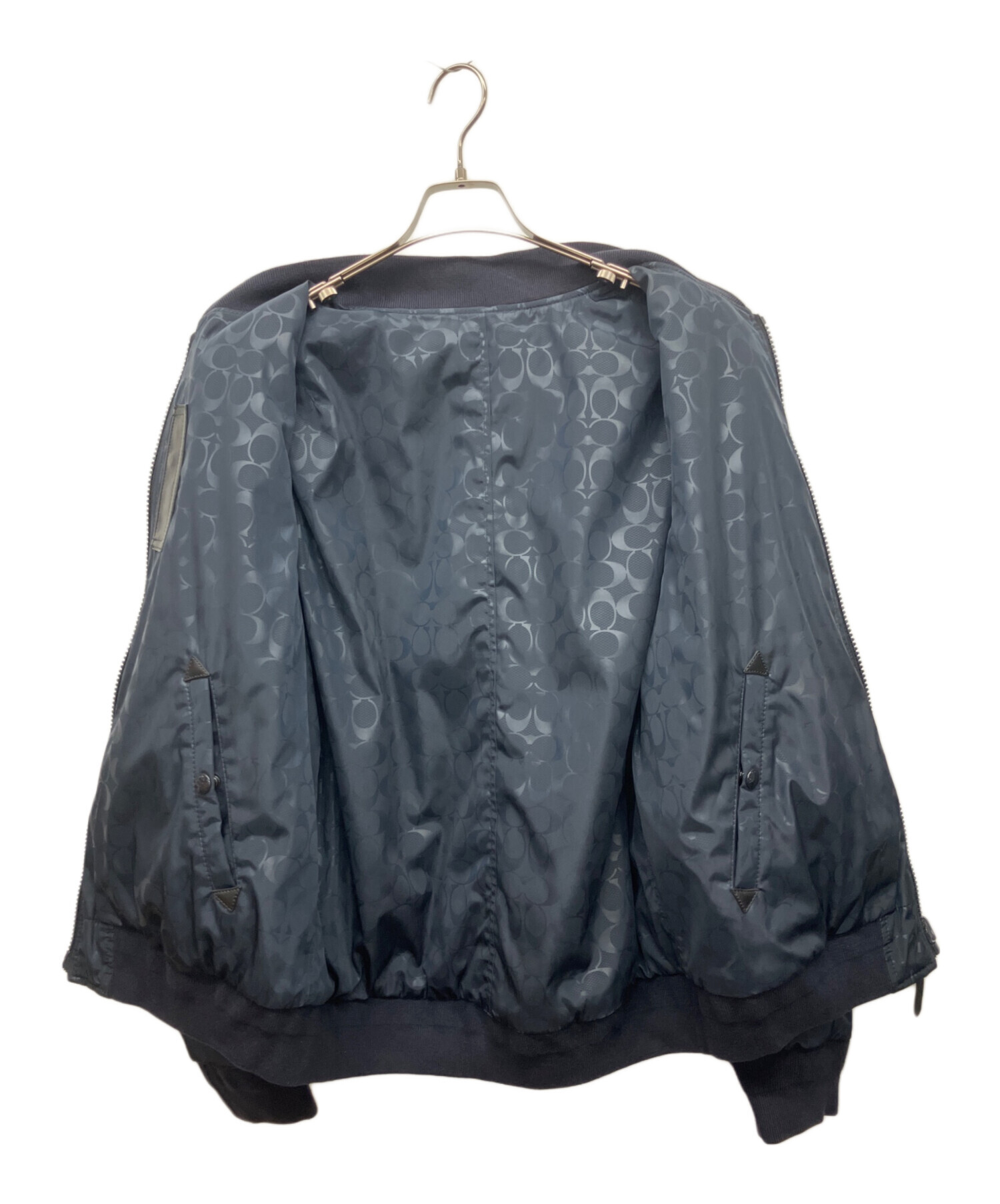 中古・古着通販】COACH (コーチ) MA-1ジャケット ネイビー サイズ:記載