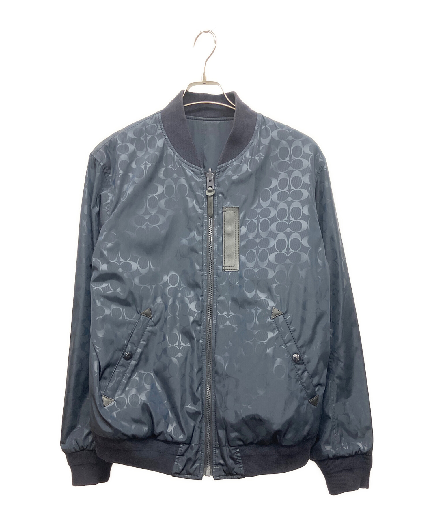 中古・古着通販】COACH (コーチ) MA-1ジャケット ネイビー サイズ:記載