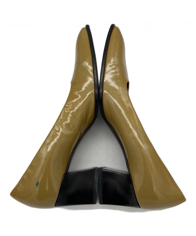 中古・古着通販】PRADA (プラダ) スクエアパンプス サイズ:35 1/2