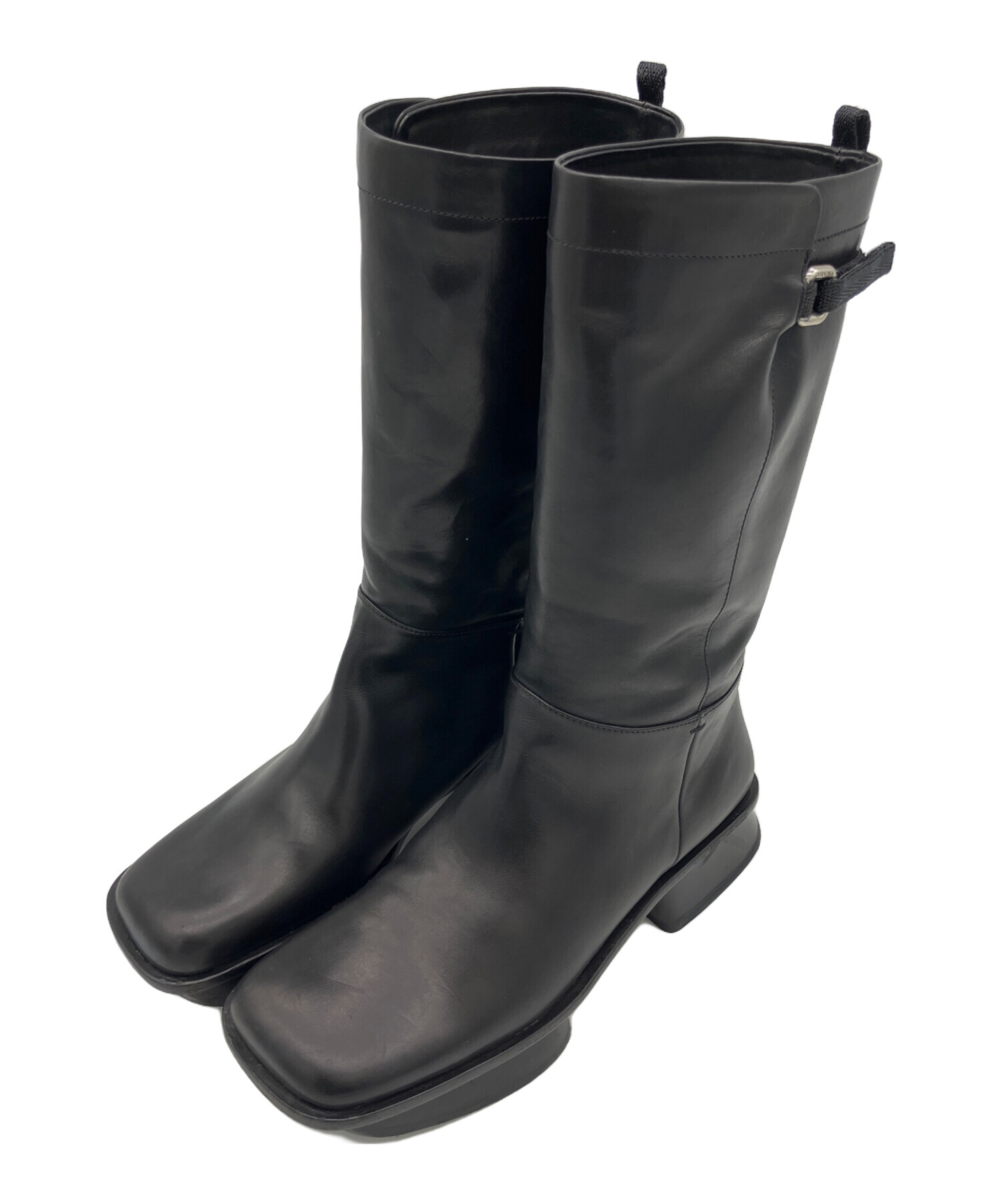 【美品、希少35サイズ】PRADA ブラック ロングブーツ 楽天市場】PRADA プラダ ロングブーツ 1W233N 070 レディース