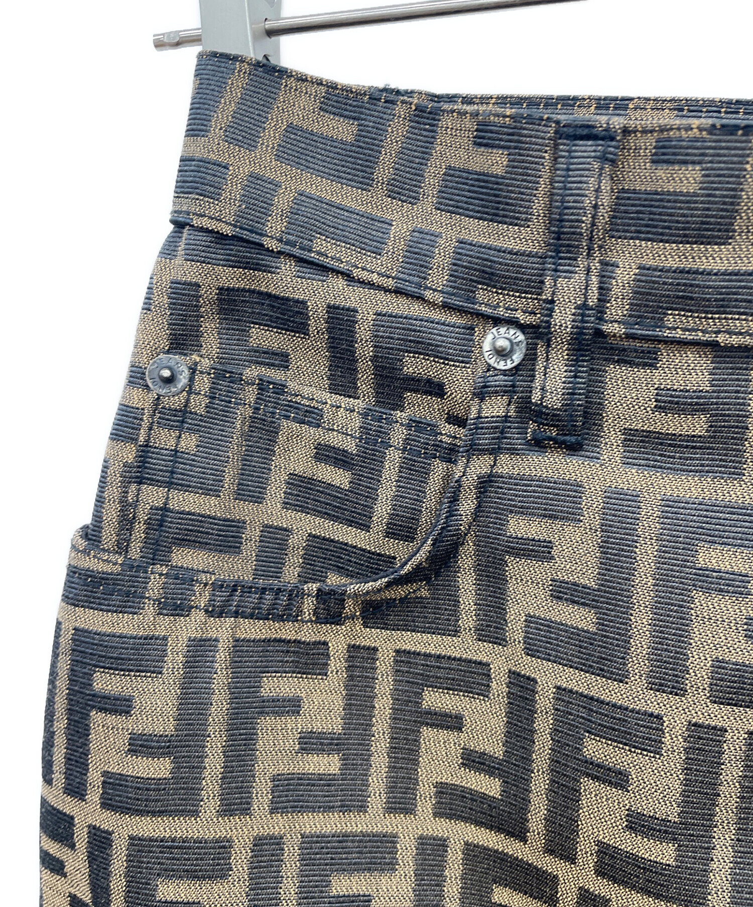 中古・古着通販】FENDI (フェンディ) ズッカ柄スカート ブラウン