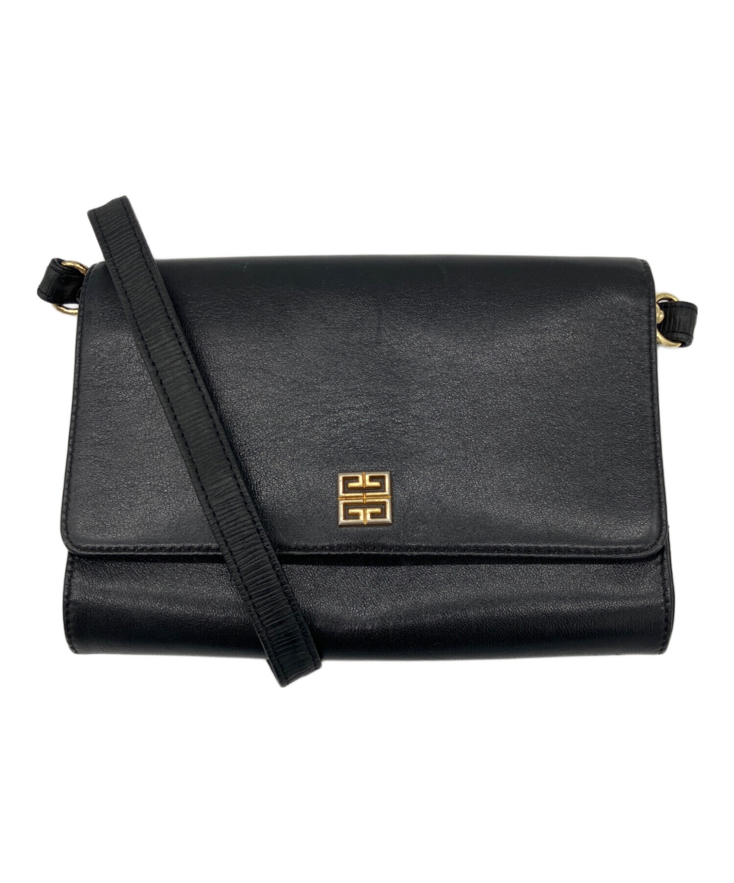 GIVENCHY ブラック ショルダーバッグ 中古・古着通販】GIVENCHY (ジバンシィ) ショルダーバッグ ブラック