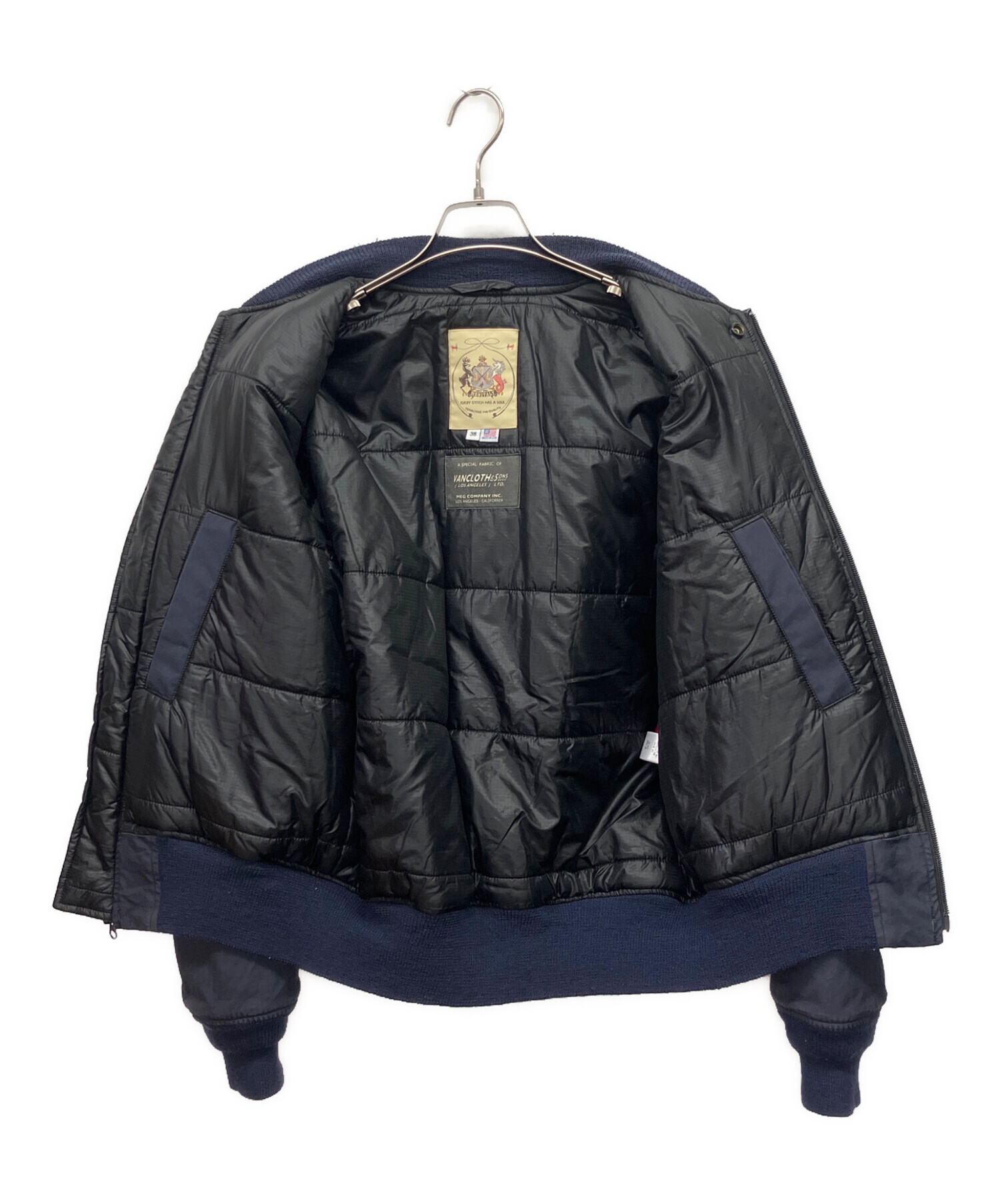 中古・古着通販】MONITALY (モニタリー) MA-1ジャケット ネイビー