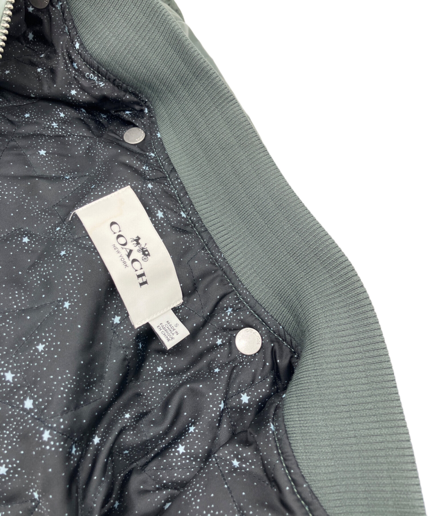 中古・古着通販】COACH (コーチ) フライトジャケット カーキ サイズ:S