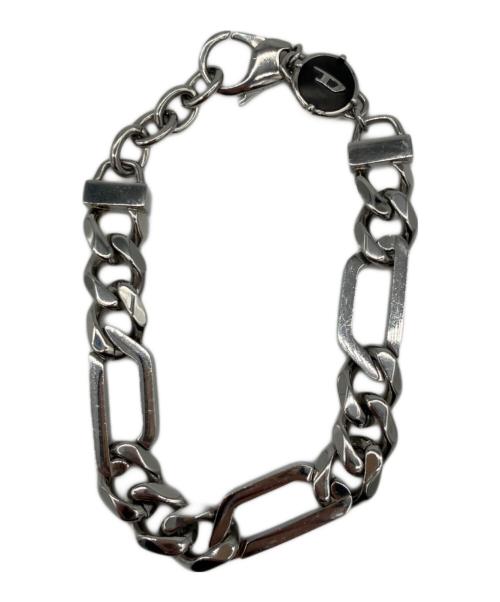 diesel ブレスレット シルバー 新品未使用 DIESEL - 新品 ディーゼル DIESEL ブレスレット チェーンブレスレット