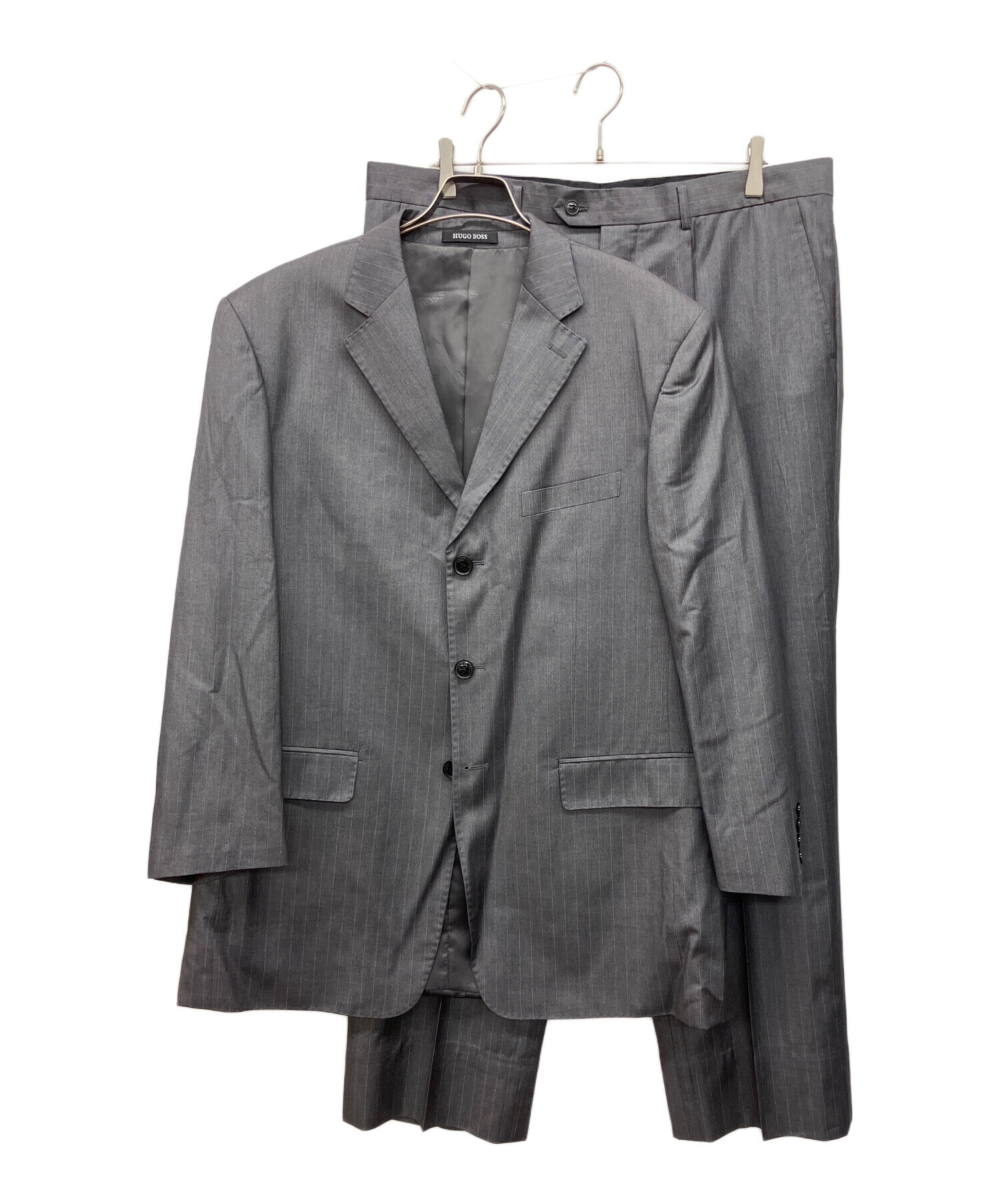 タグ付き美品 HUGO BOSS セットアップスーツ グレー 中古・古着通販】BOSS HUGO BOSS (ボス ヒューゴボス) セットアップ