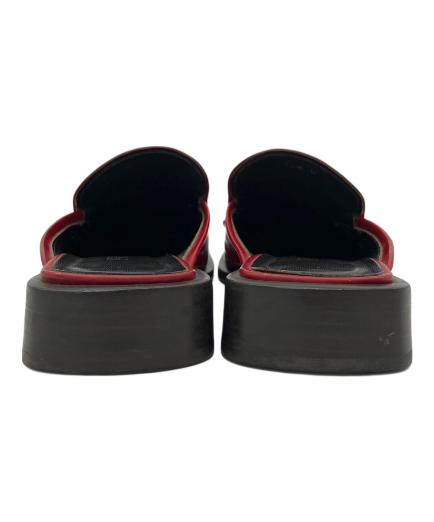 中古・古着通販】PRADA (プラダ) ローファーサンダル レッド サイズ:37