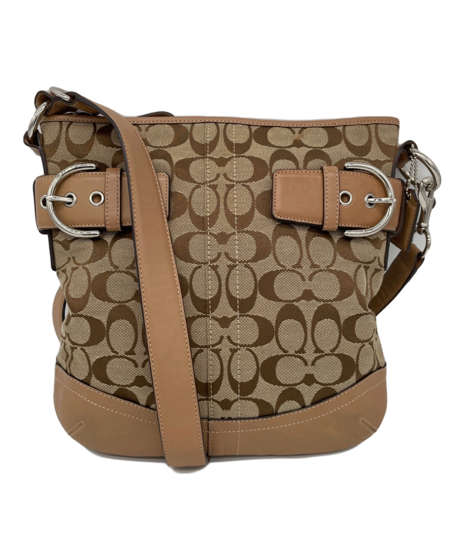 中古・古着通販】COACH (コーチ) ショルダーバッグ ブラウン｜ブランド