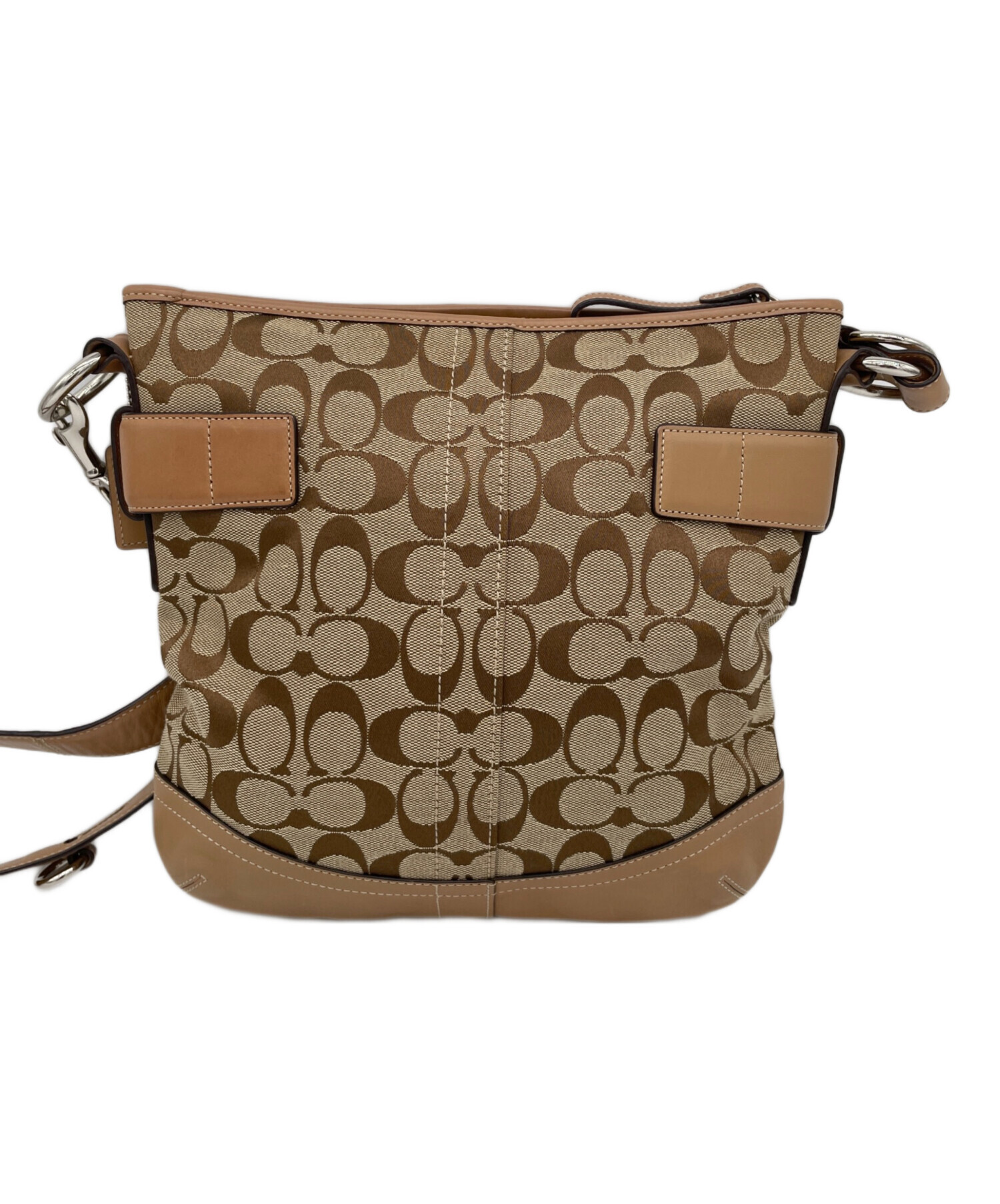 COACH ショルダーバッグ　ブラウン　スタッズ　T25032302 中古・古着通販】COACH (コーチ) ショルダーバッグ ブラウン｜ブランド
