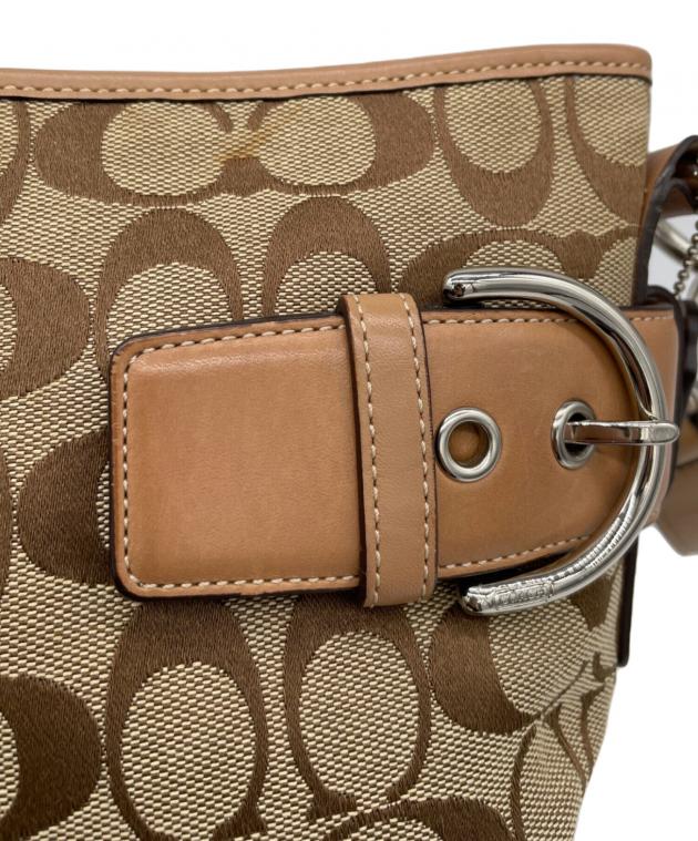 中古・古着通販】COACH (コーチ) ショルダーバッグ ブラウン｜ブランド