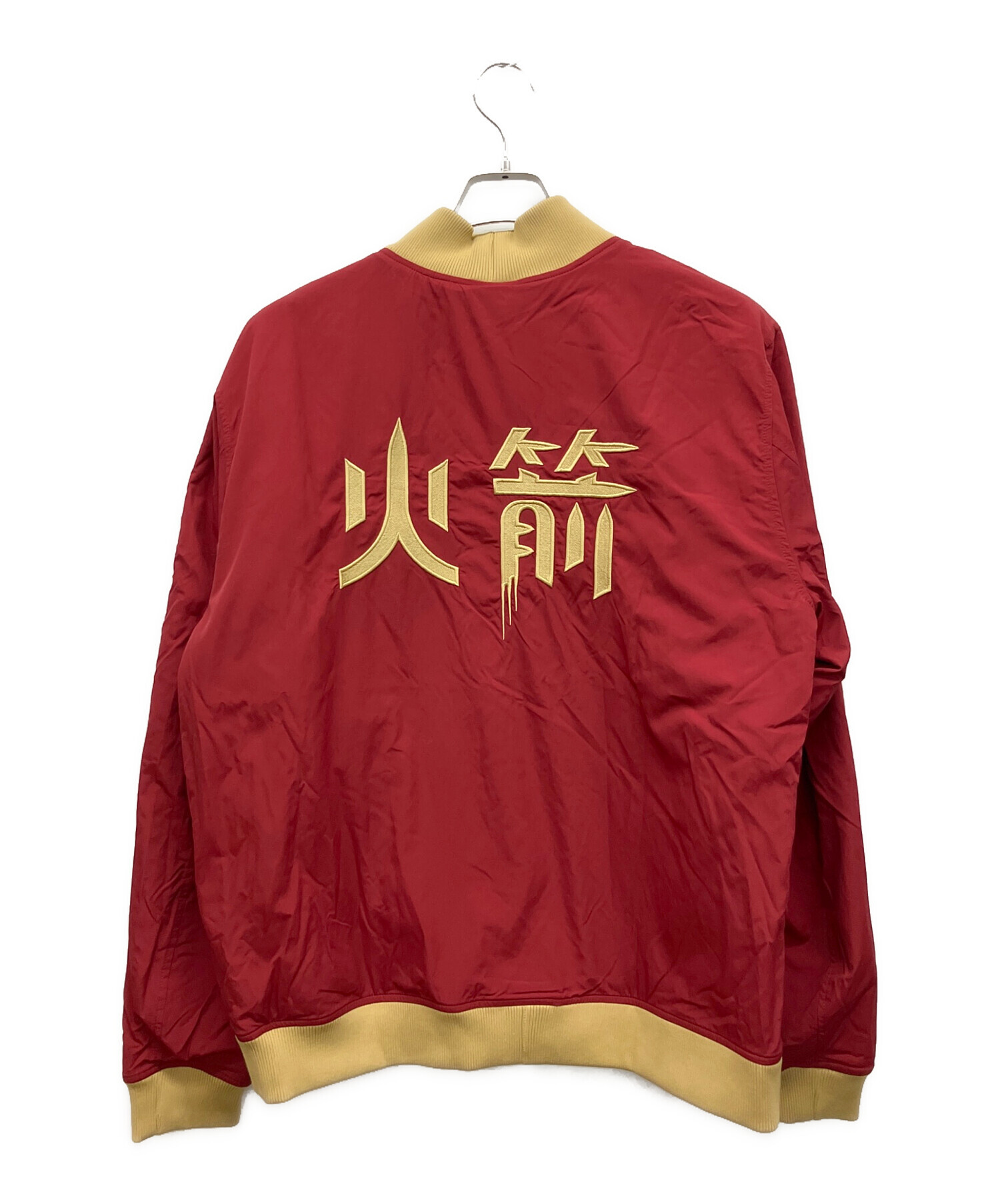 中古・古着通販】NIKE (ナイキ) ナイロンジャケット レッド サイズ:L