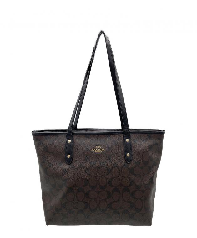 中古・古着通販】COACH (コーチ) トートバッグ ブラウン｜ブランド