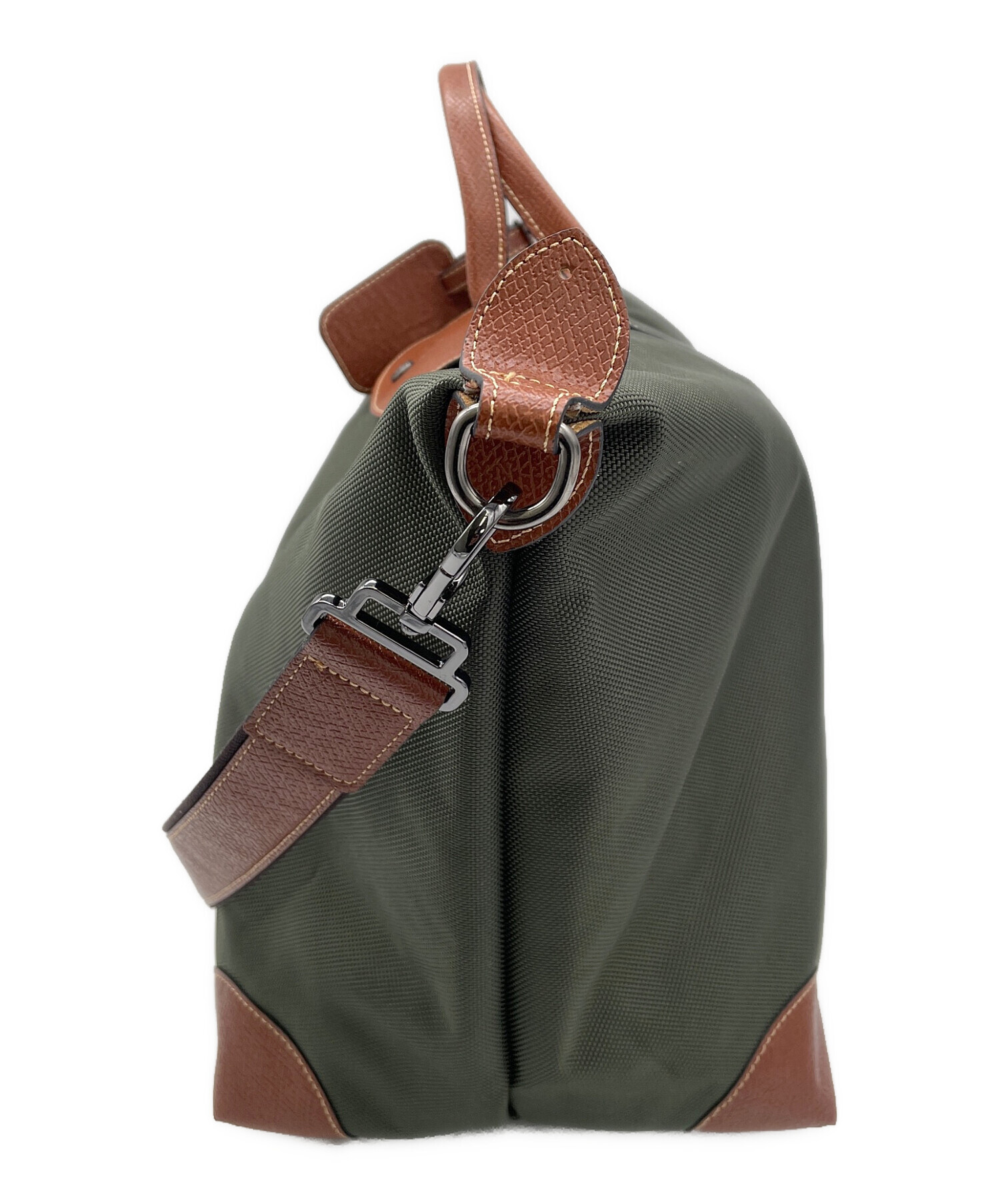 中古・古着通販】LONGCHAMP (ロンシャン) 2WAYボストンバッグ グリーン 