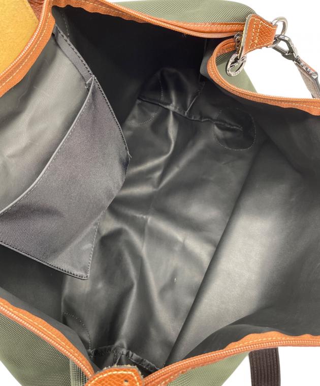 中古・古着通販】LONGCHAMP (ロンシャン) 2WAYボストンバッグ グリーン