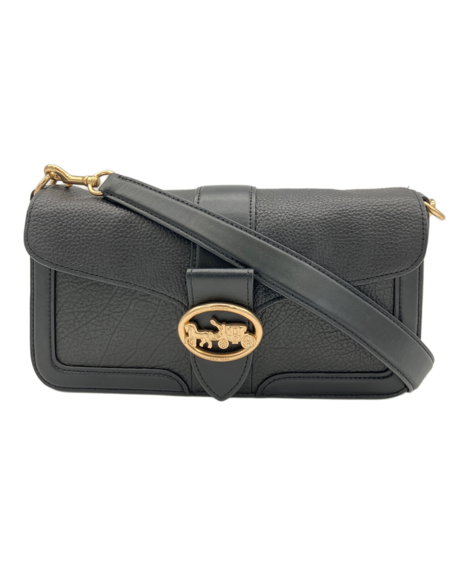 中古・古着通販】COACH (コーチ) ショルダーバッグ ブラック｜ブランド