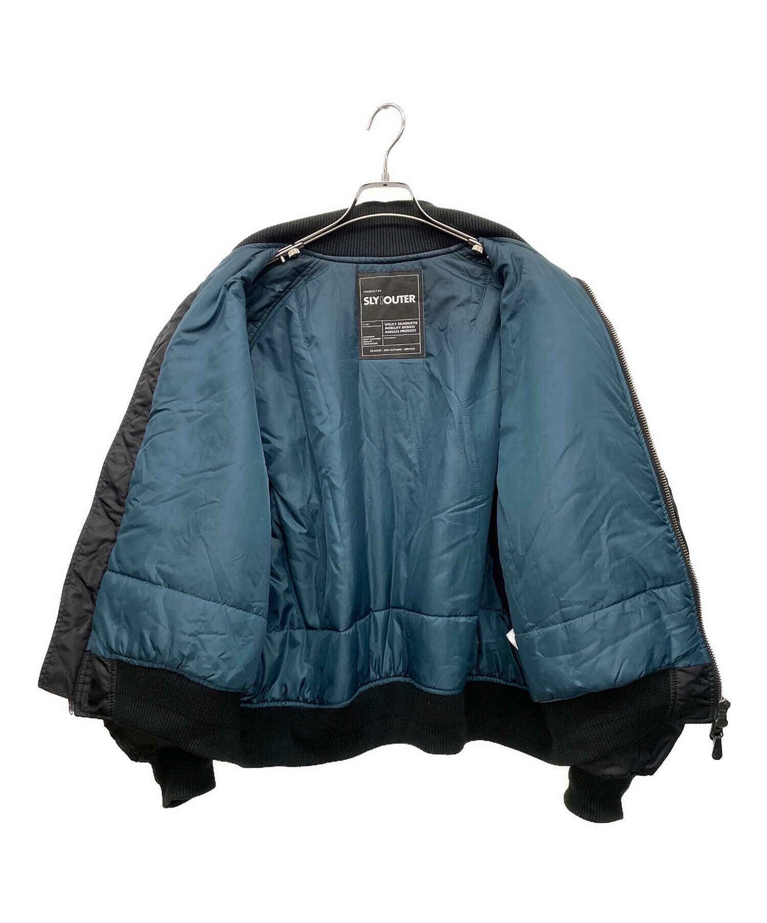 中古・古着通販】SLY (スライ) DAMAGE 2WAY OVER MA-1（ ダメージ 2