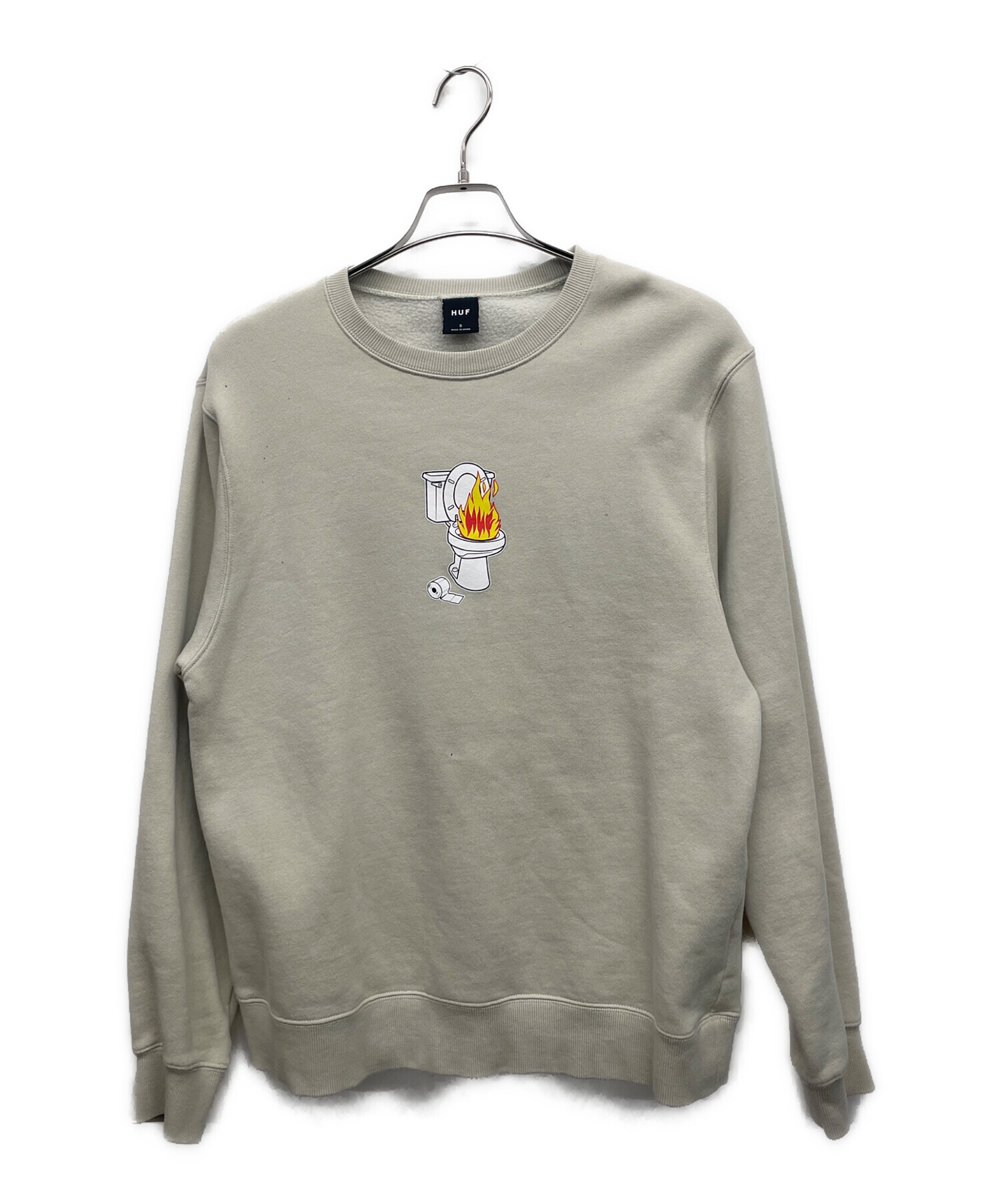 HUF ハフ　スウェットシャツ　グレー　S タグ付き新品未使用品 中古・古着通販】HUF (ハフ) スウェット サイズ:S｜ブランド・古着通販