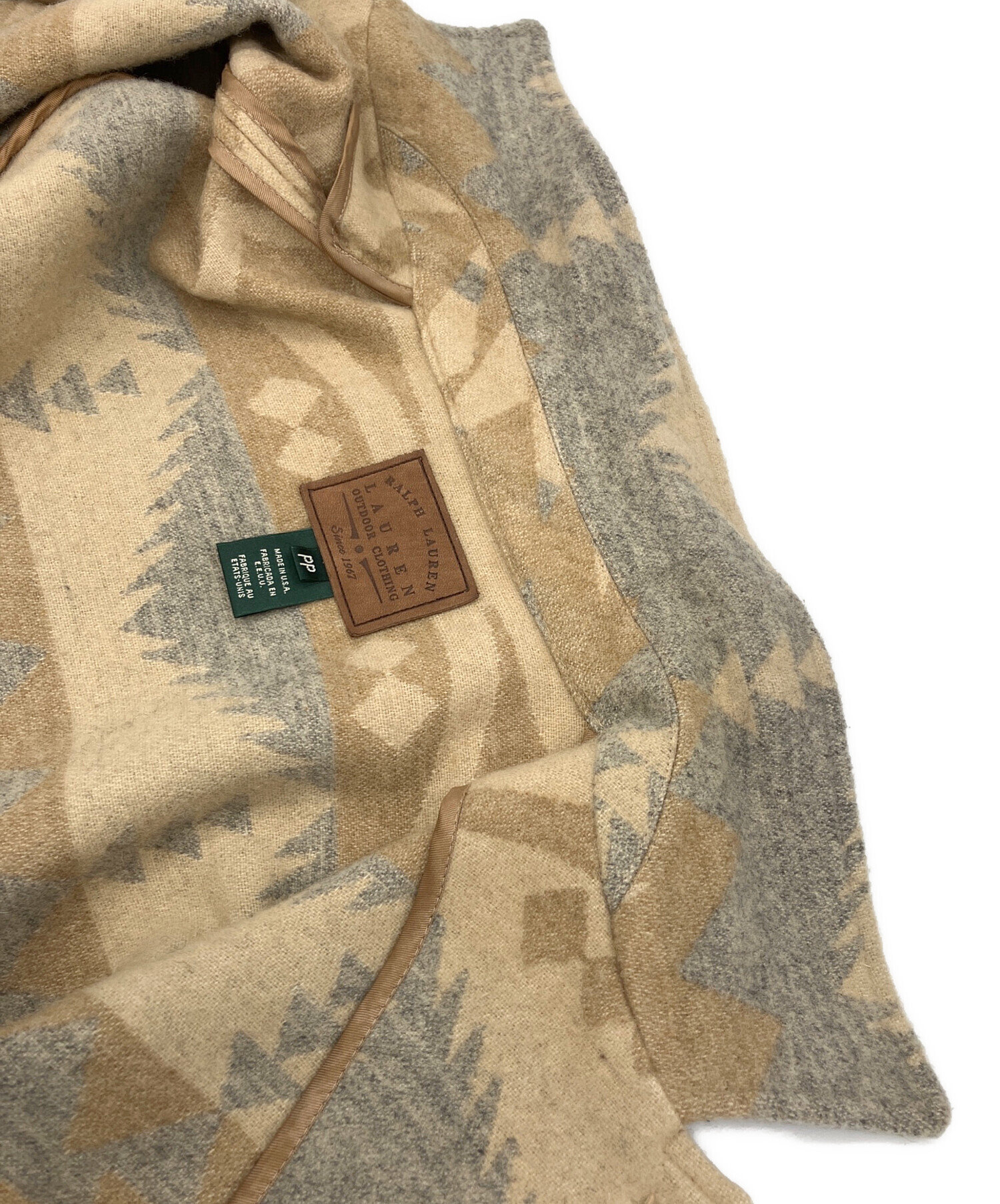 美品 ラルフローレン ジオメトリック ネイティブ柄 ウール Pコート XS 中古・古着通販】LAUREN RALPH LAUREN (ローレンラルフローレン