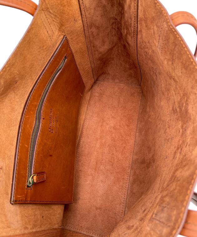 中古・古着通販】genten (ゲンテン) レザートートバッグ ブラウン